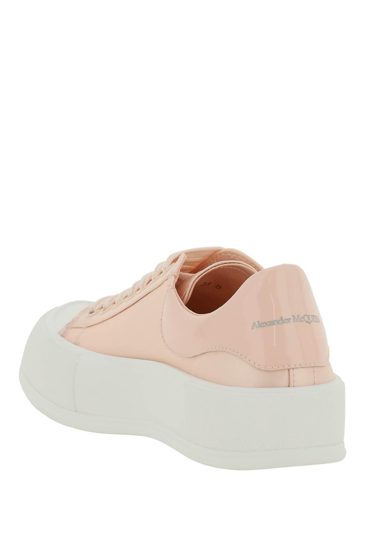 Alexander McQueen Satin Sneakers in Pink | Lyst