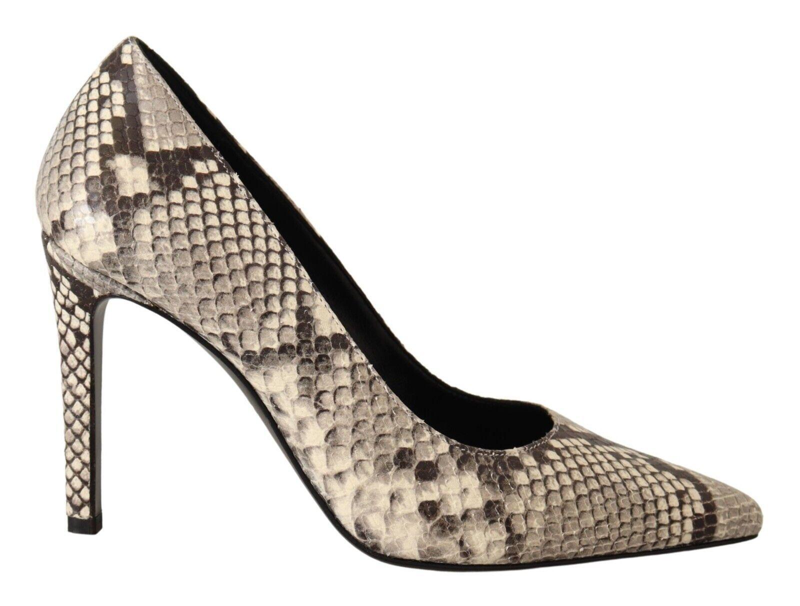 Paige Lydia Block Heel In Black/white Snake - ShopStyle Pumps