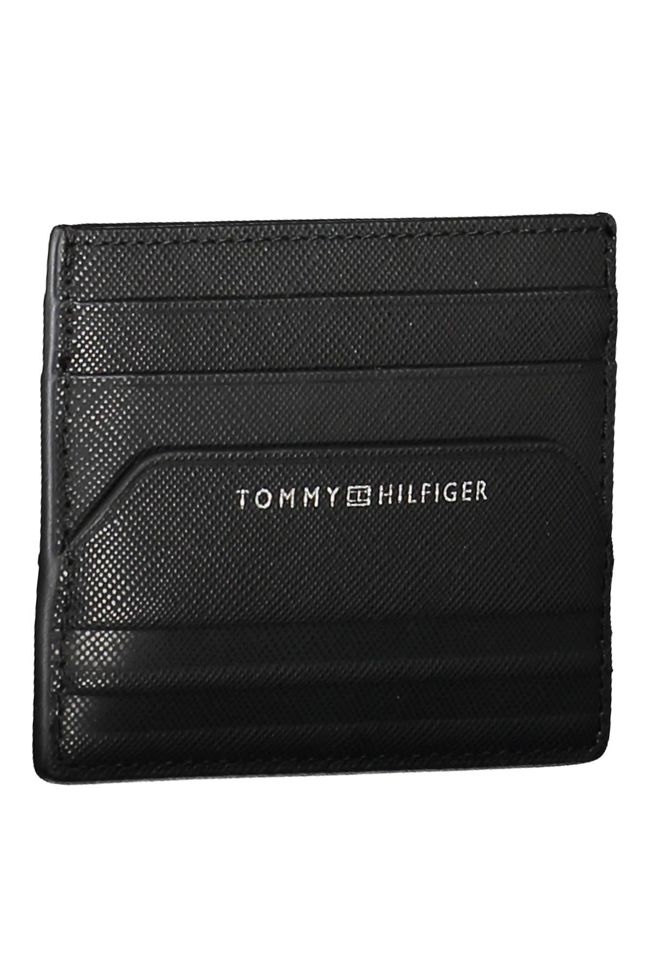 Decoratief toenemen Accor Tommy Hilfiger Black Leather Wallet for Men | Lyst