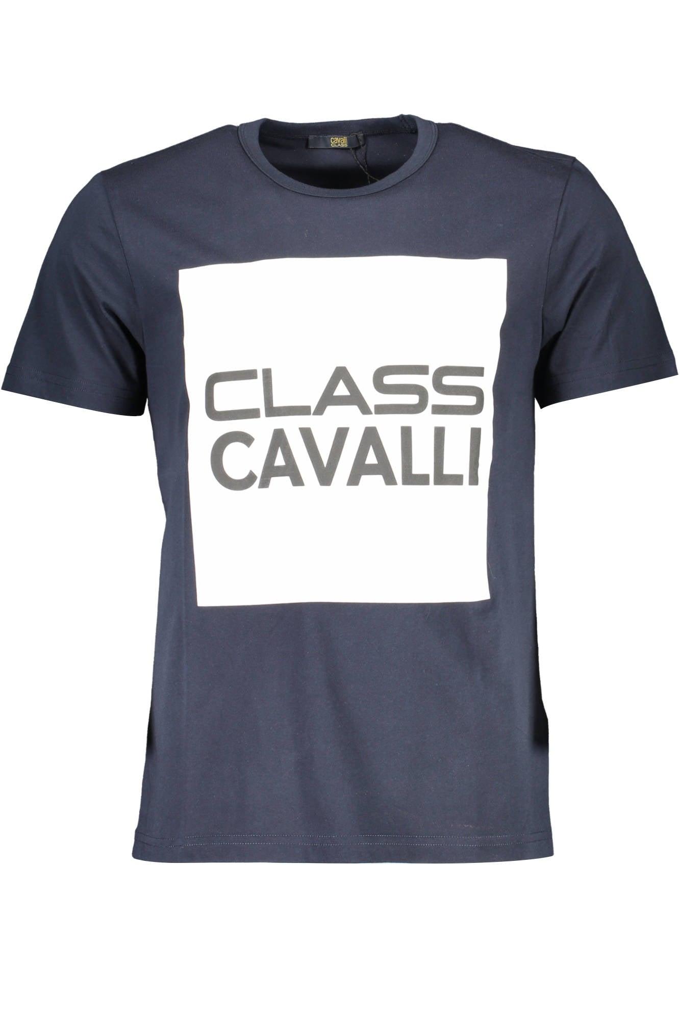 Class Roberto Cavalli Cotton T-shirt in Blue for Men | Lyst