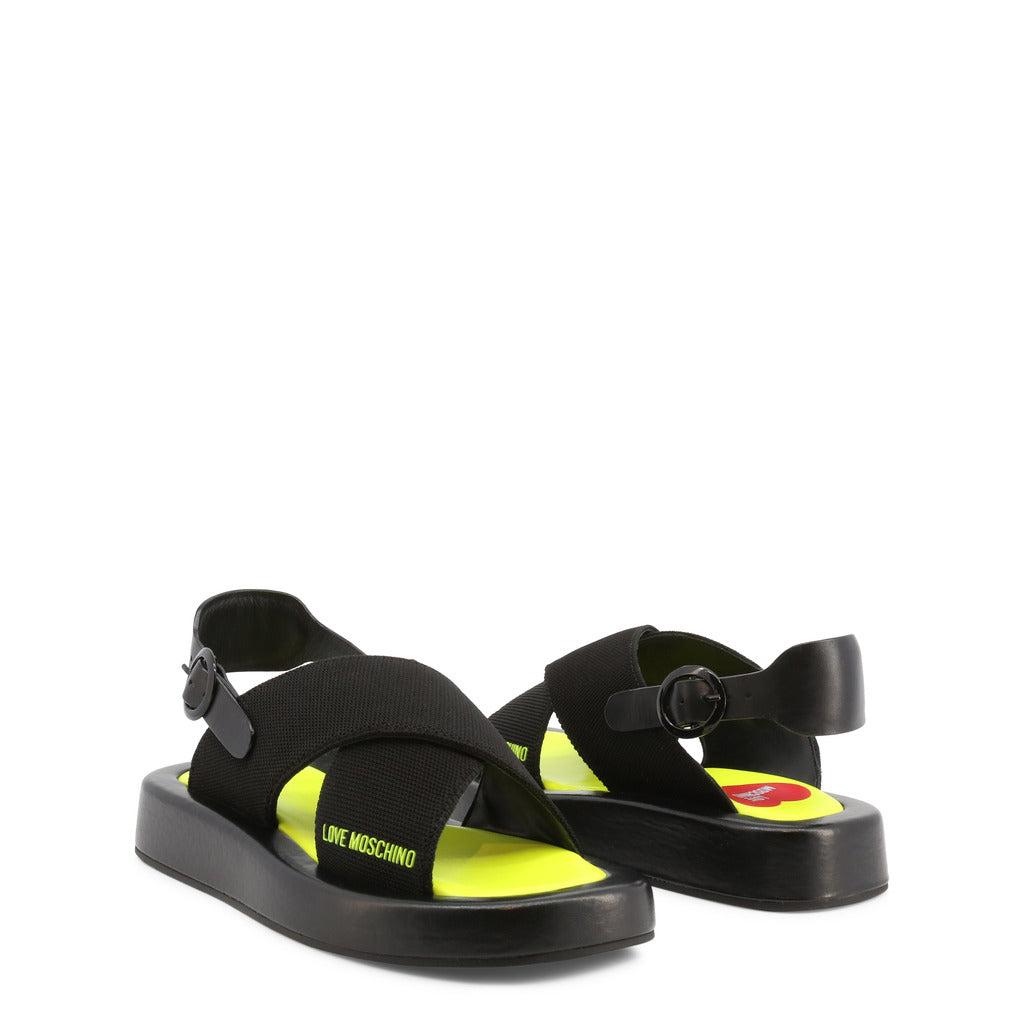 Love Moschino Sandals in Green | Lyst