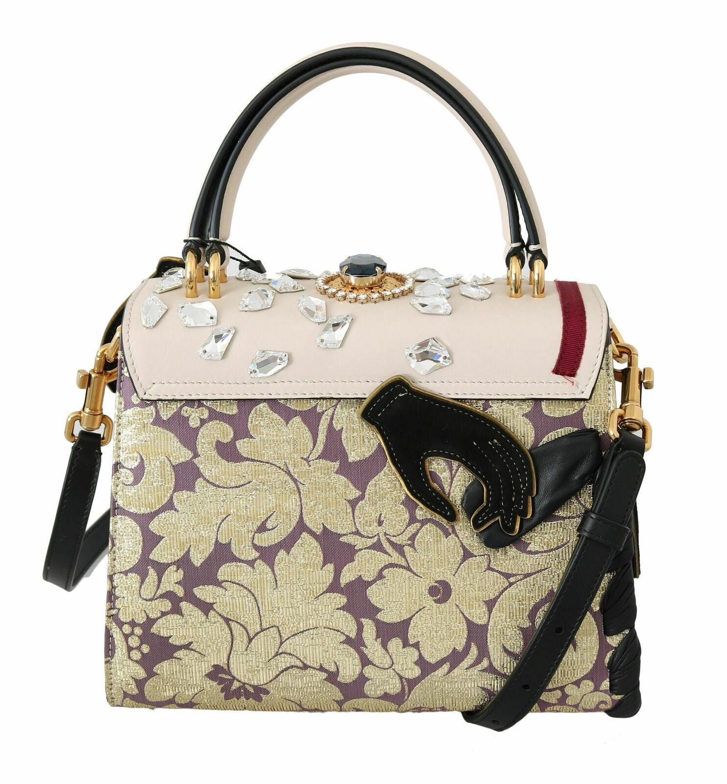 Dolce and Gabbana Beige Raffia and Python Small Miss Sicily Top Handle Bag  Dolce & Gabbana