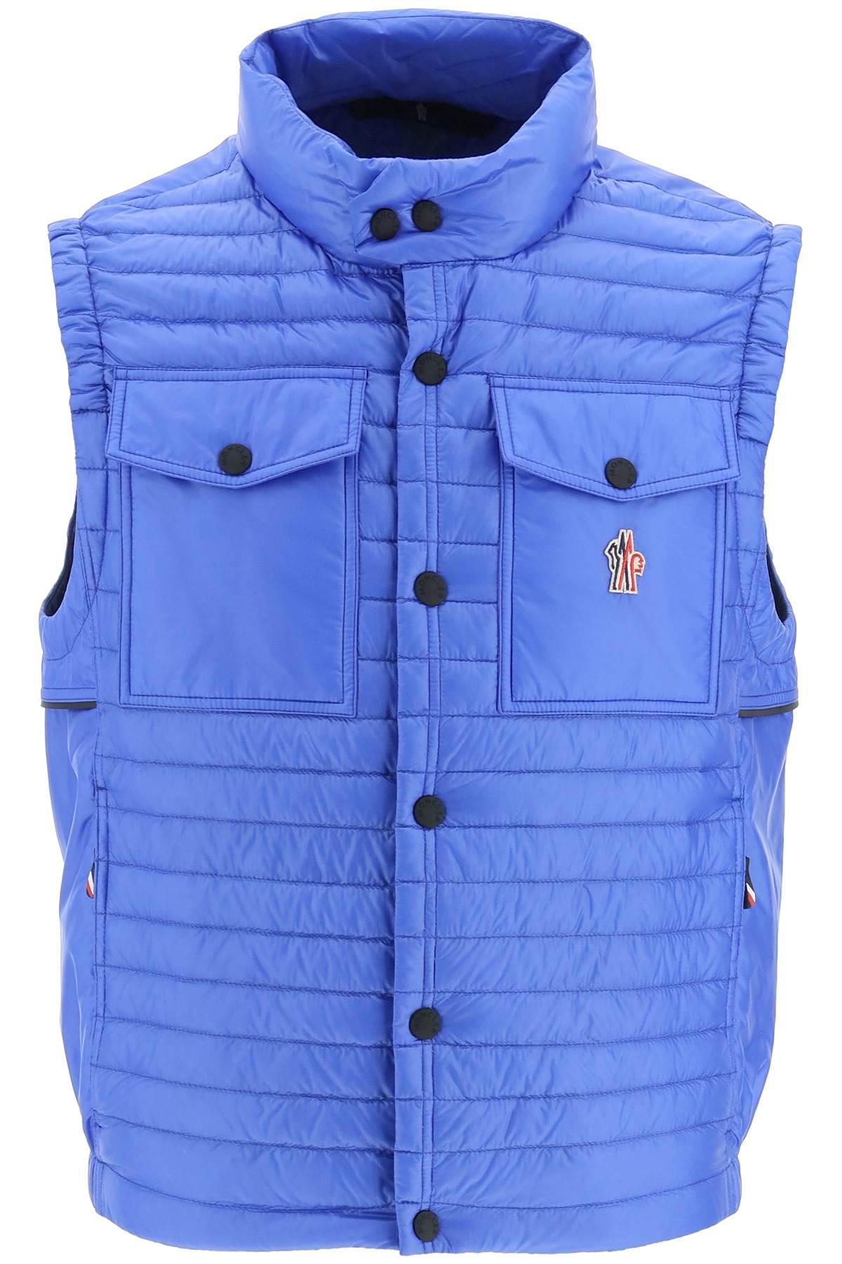 3 MONCLER GRENOBLE 'ollon' Down Vest in Blue for Men | Lyst