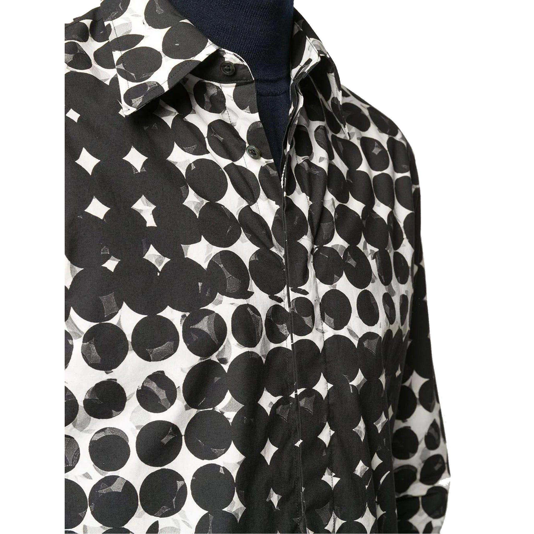 Maison Margiela Pixel Polka Dot Shirt in Black for Men | Lyst