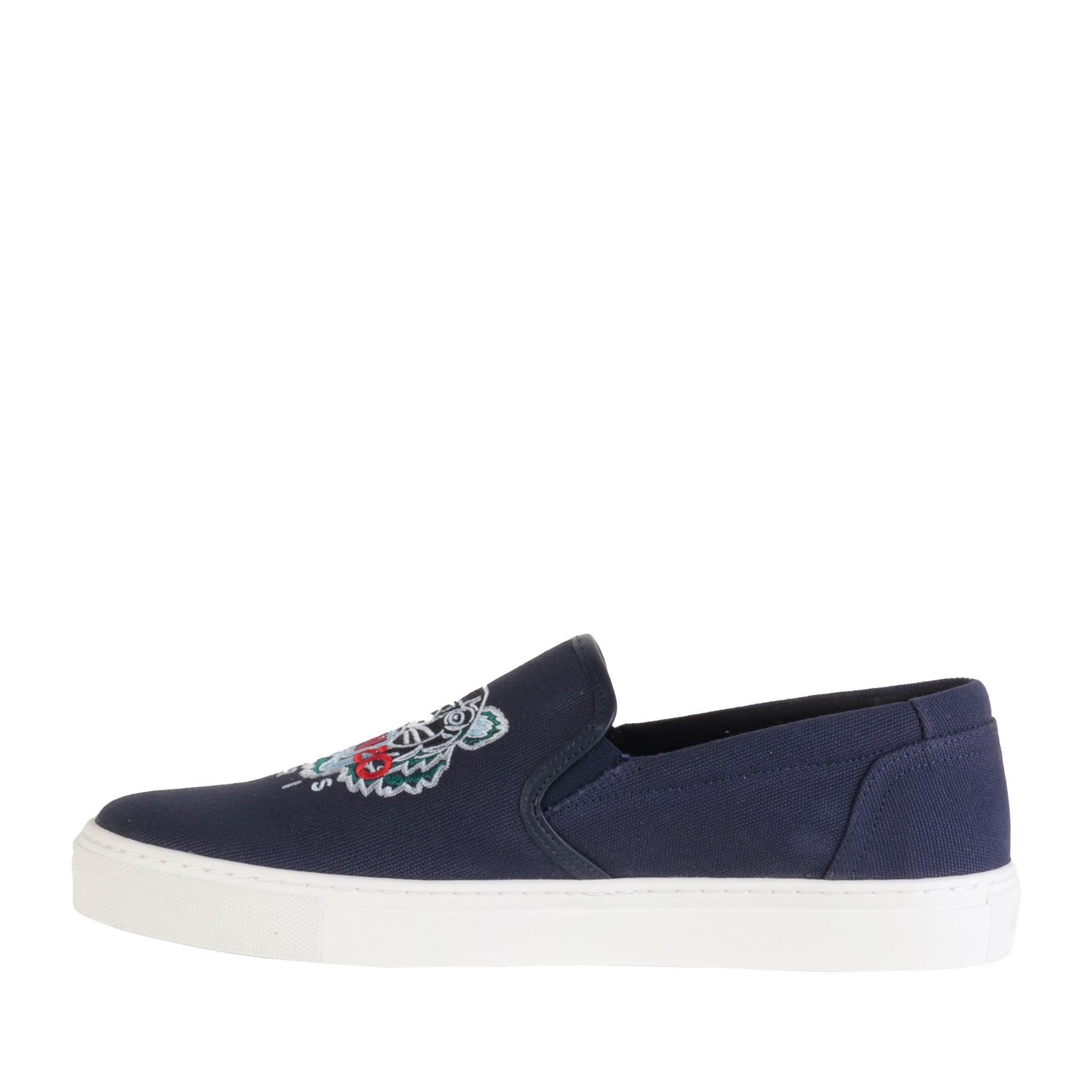 KENZO Icon Tiger Slip-on Sneakers in Blue for Men | Lyst