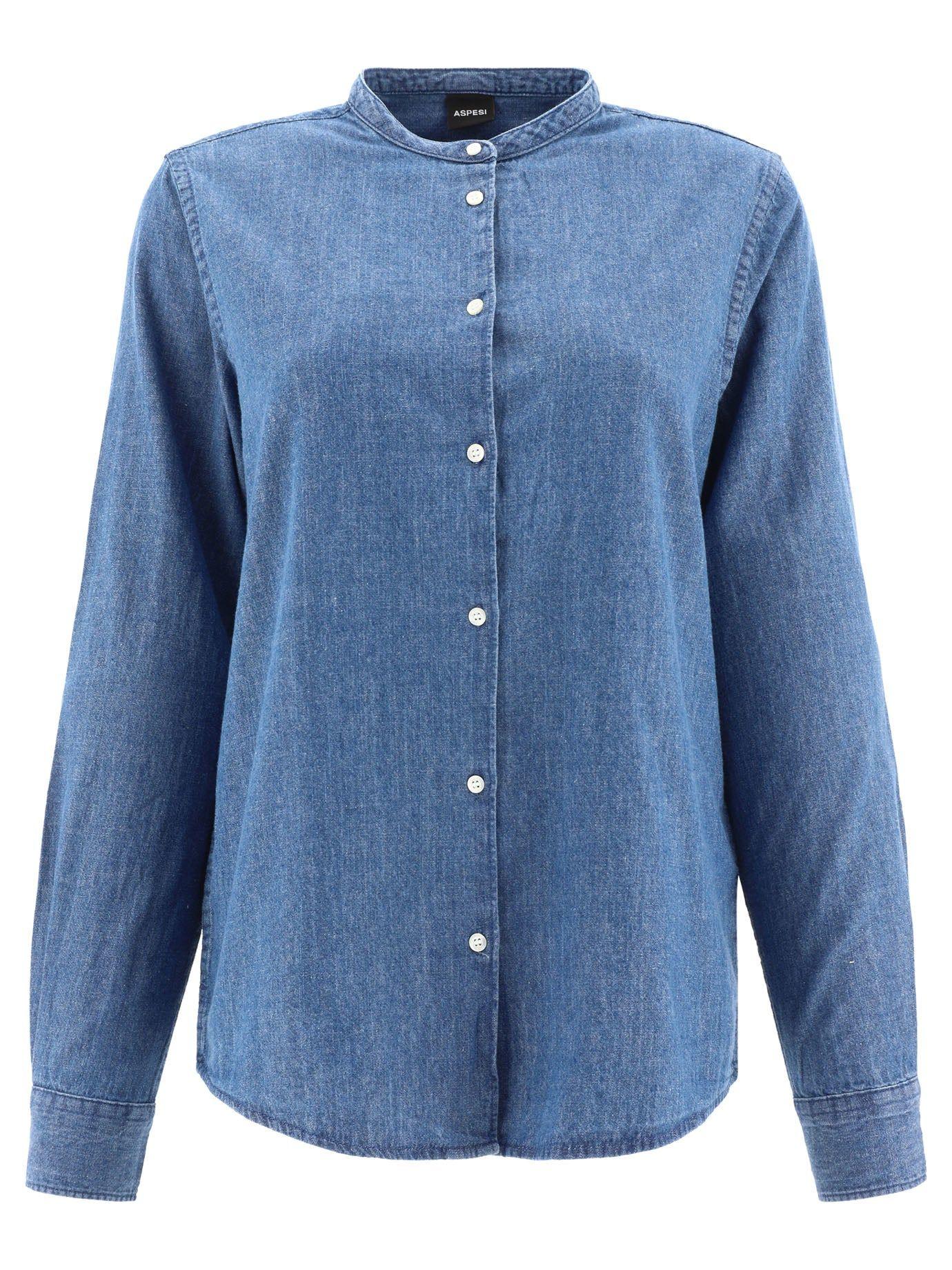 Aspesi Denim Shirt in Blue Lyst