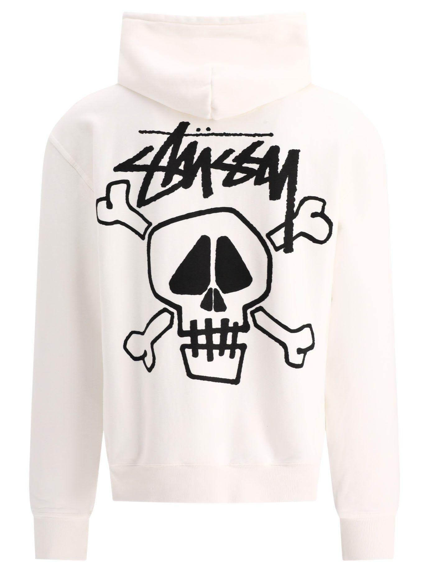 Stussy skull hoodie hotsell