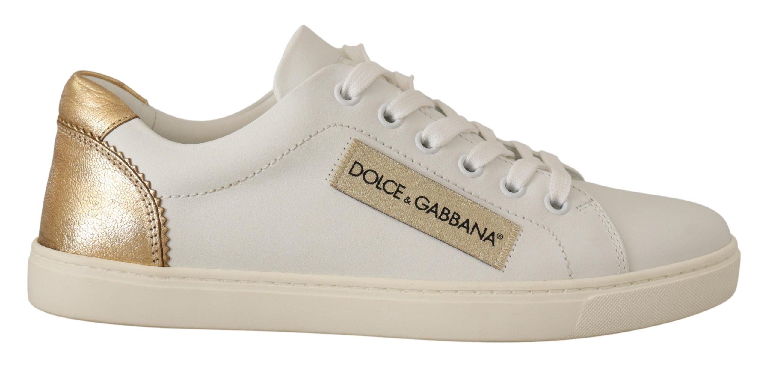 Dolce gabbana shop gold shoes