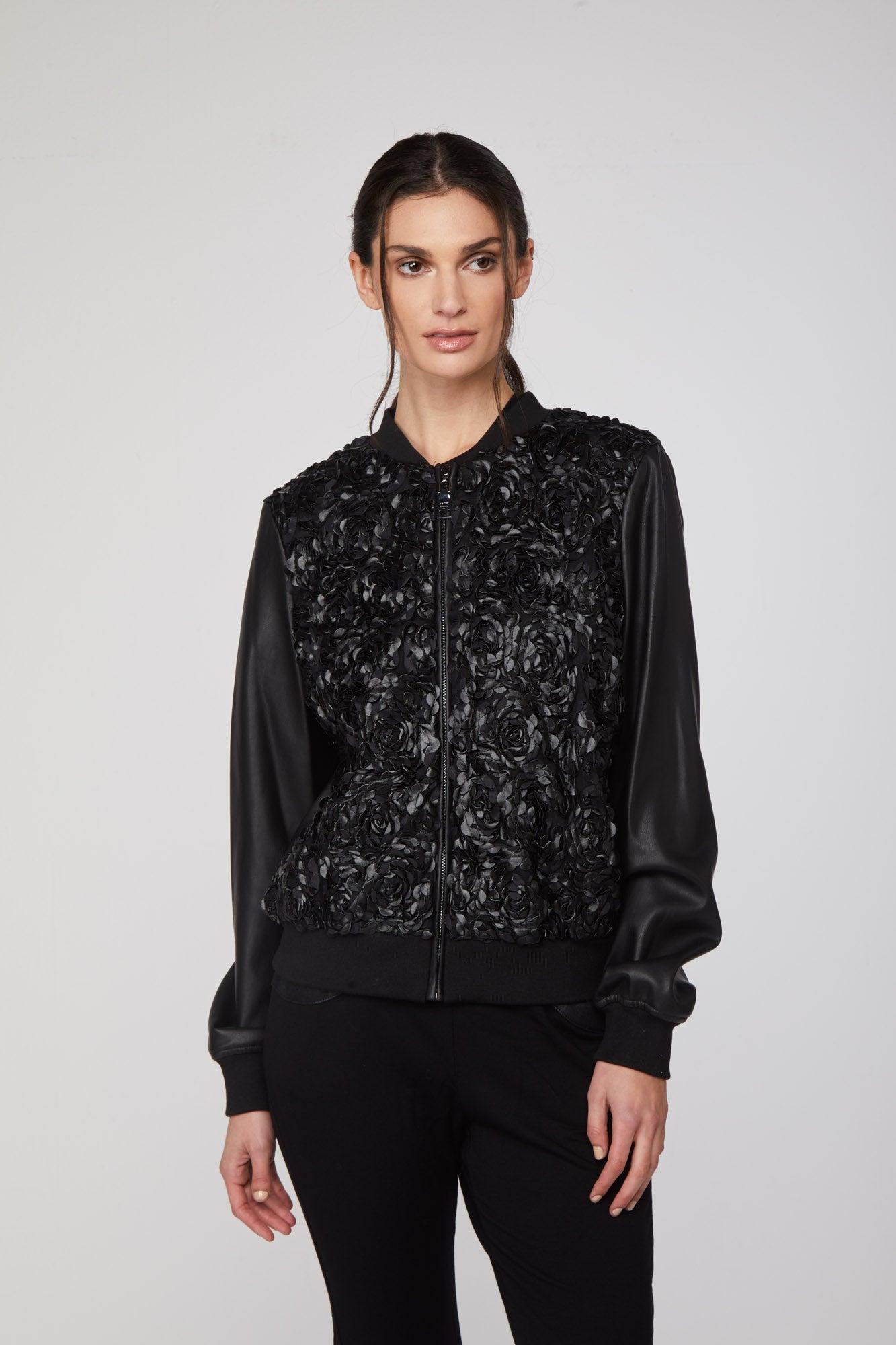Twinset Synthetic Bomber in Black | Lyst
