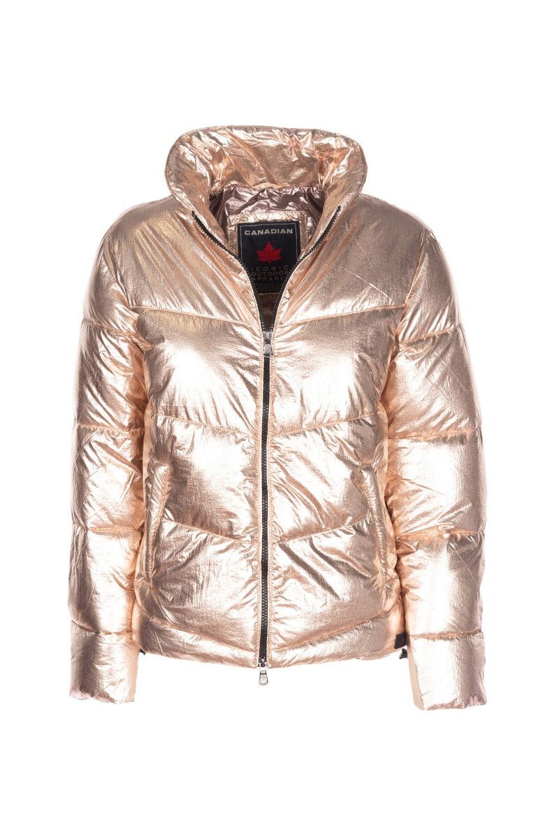 Canadian Maurice Metallic Gun Metal Jacket in Pink Lyst