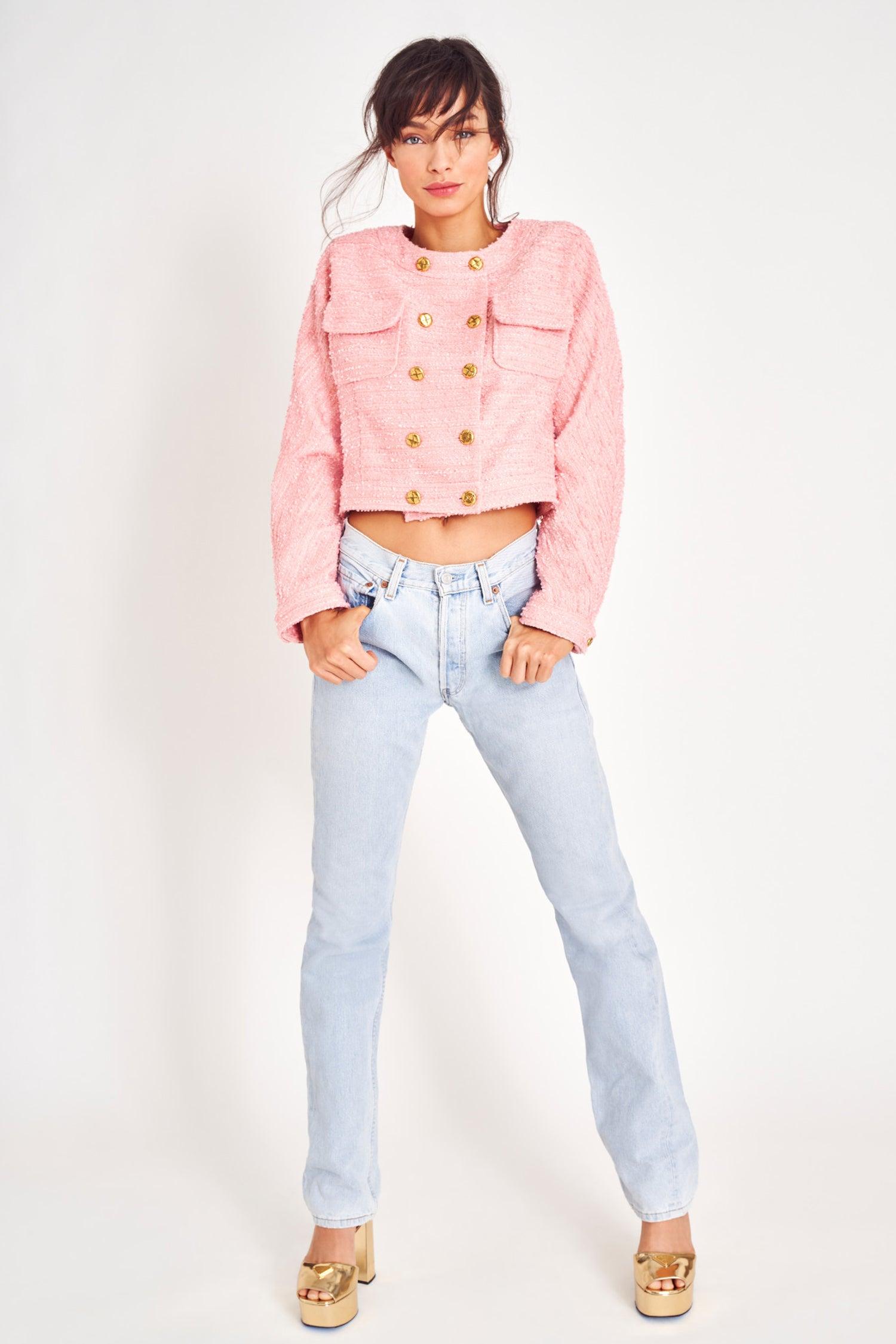 LoveShackFancy Keiran Jacket in Pink Lyst