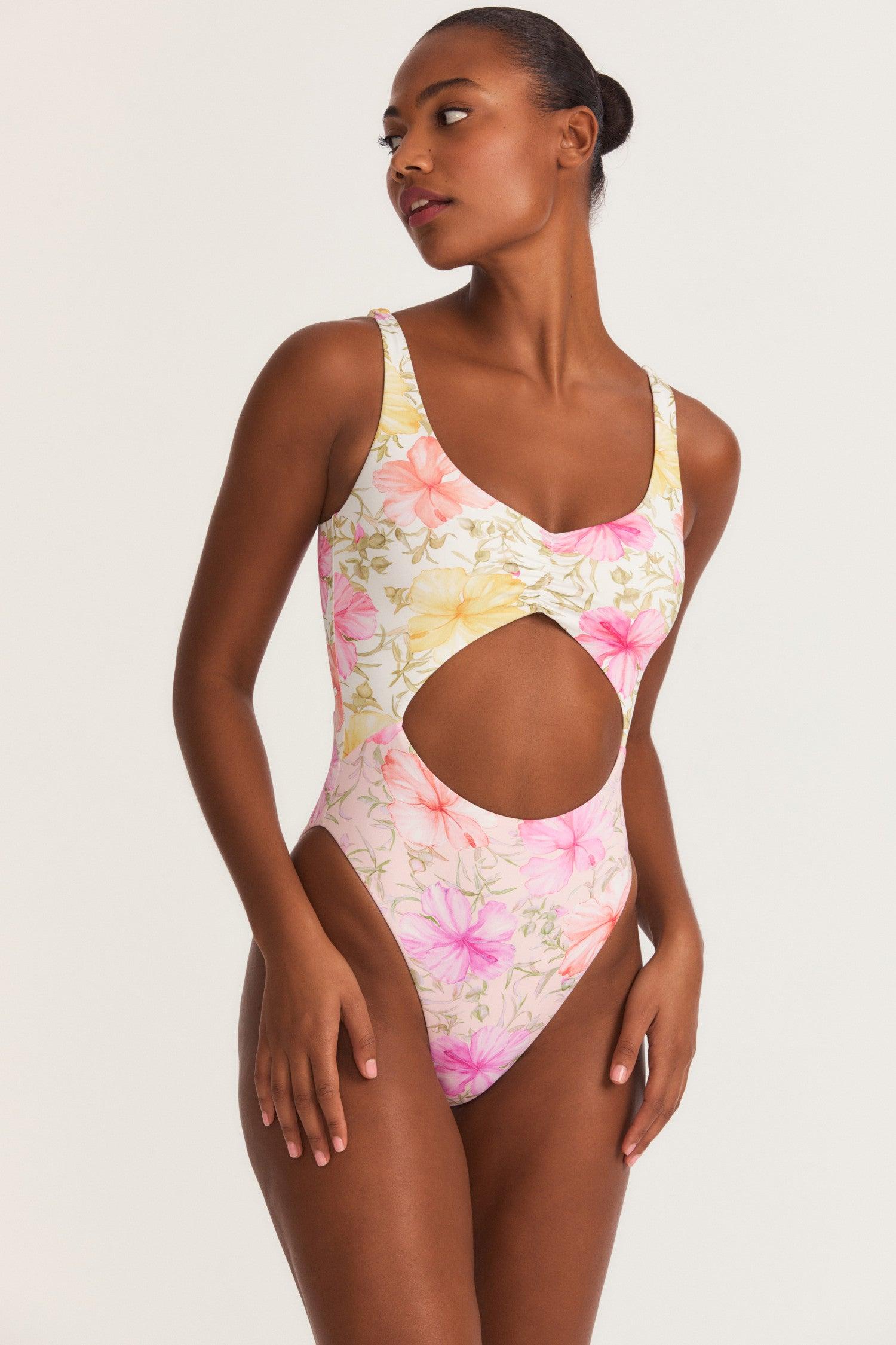 LoveShackFancy X Hurley Cheeky One Piece Swimsuit Lyst