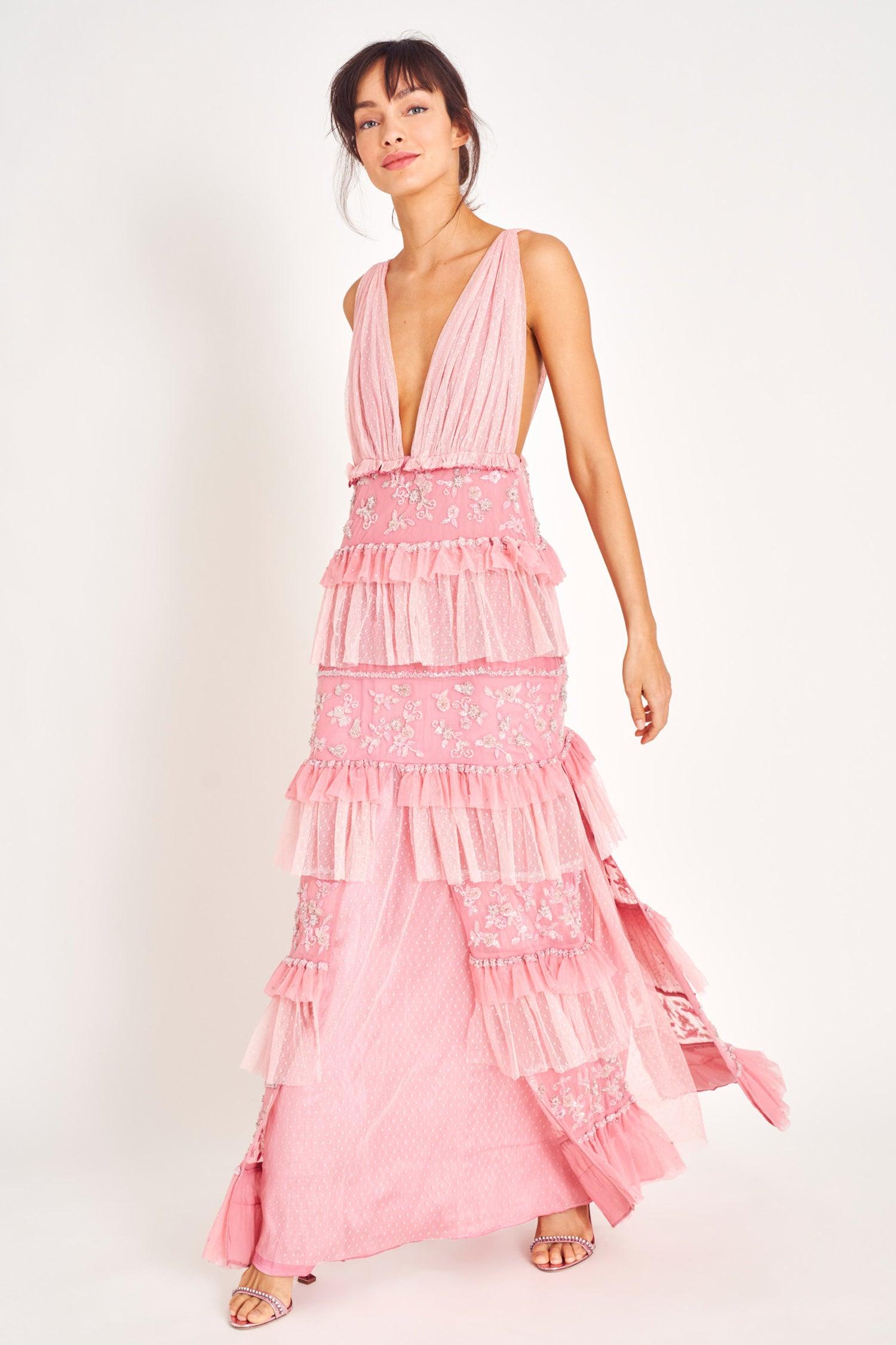 LoveShackFancy Estate Dress in Pink | Lyst LoveShackFancy Estate Dress in Pink | Lyst