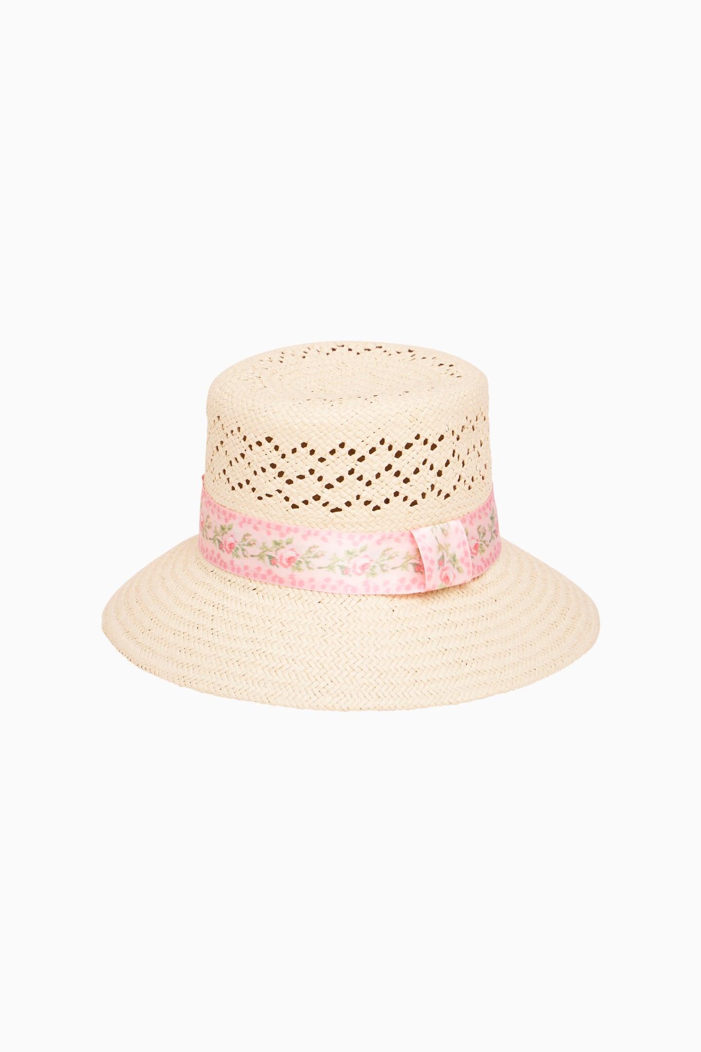 Loveshackfancy Silan straw bucket hat Lack of Color Seashell-Embellished Straw Bucket Hat | Saks  main image 4