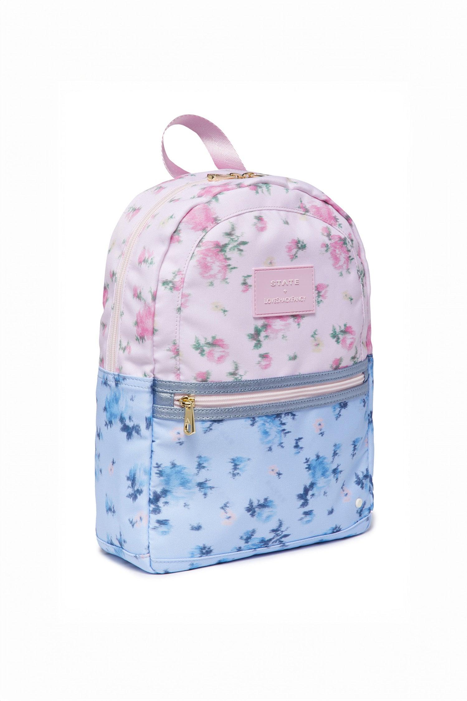Steve Madden Floral Pink, Blue, and White Mint Backpack Love Shack Fancy Style img116xl.jpg main image 3