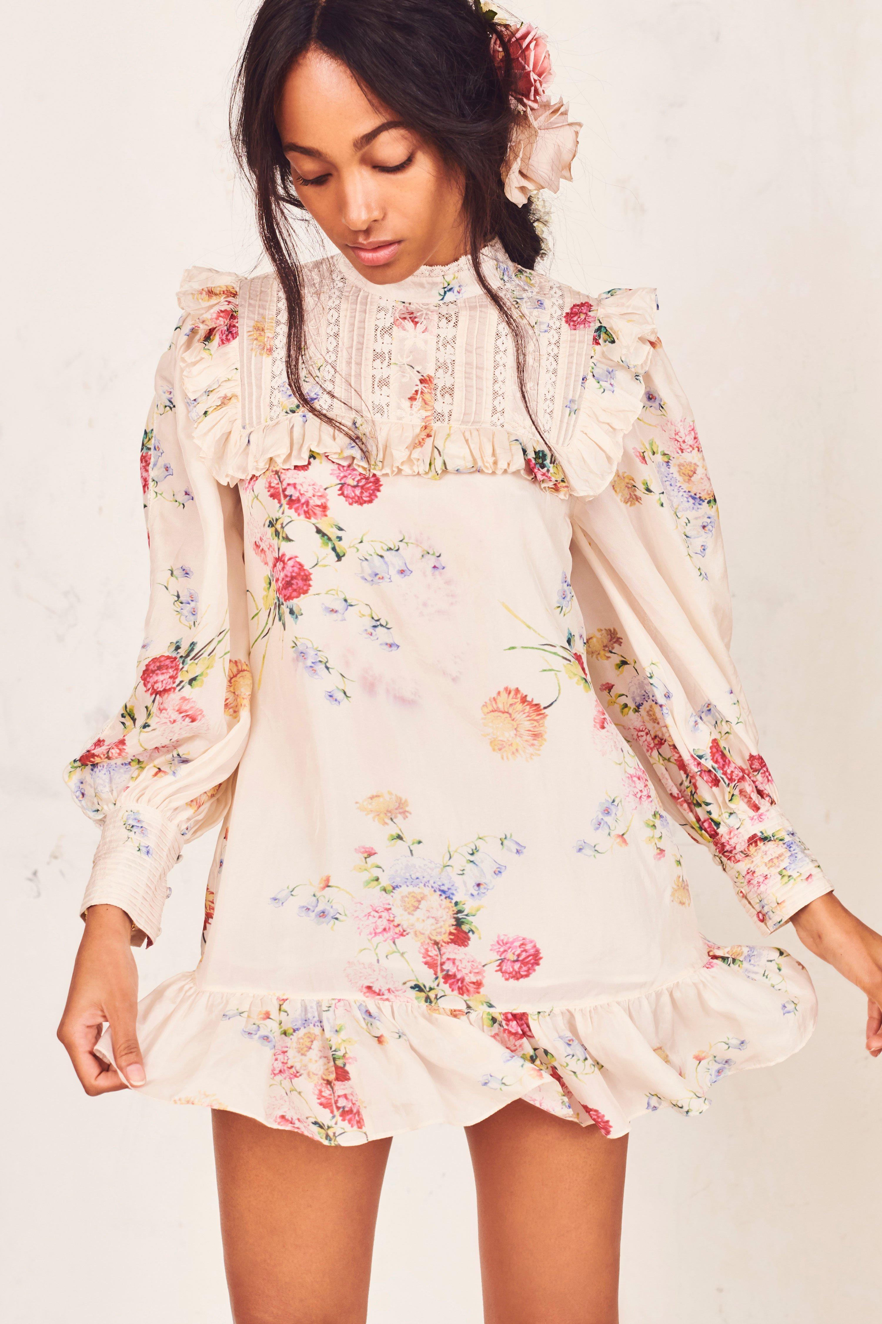 LoveShackFancy Silk Saffron Dress Lyst