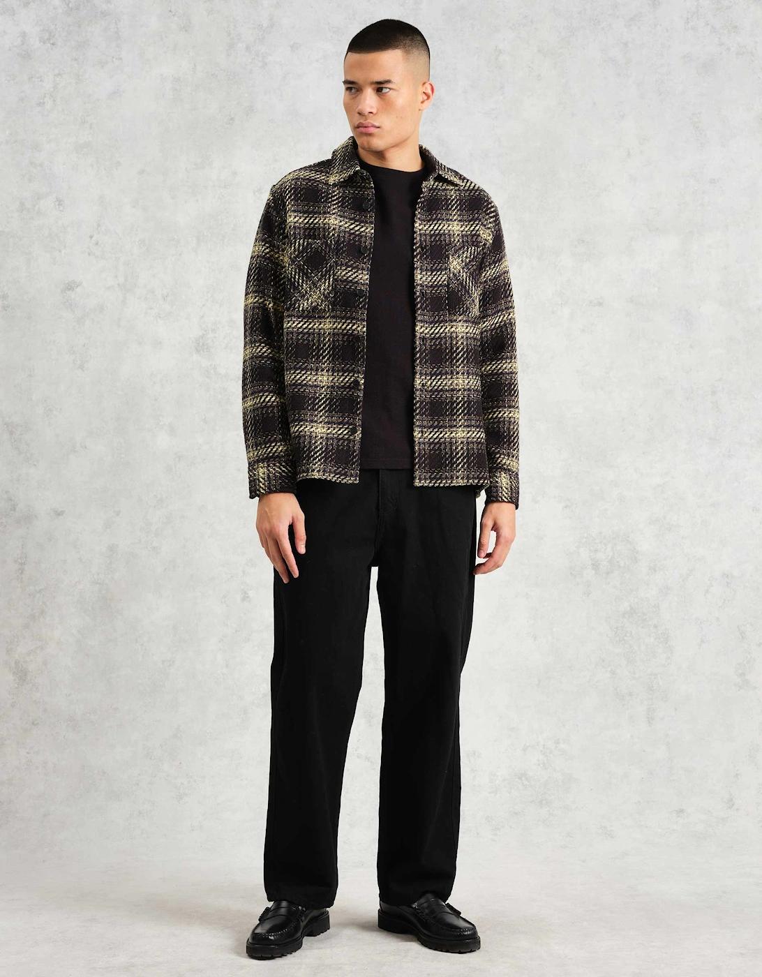 Wax London Check Whiting Overshirt in Black for Men Lyst UK