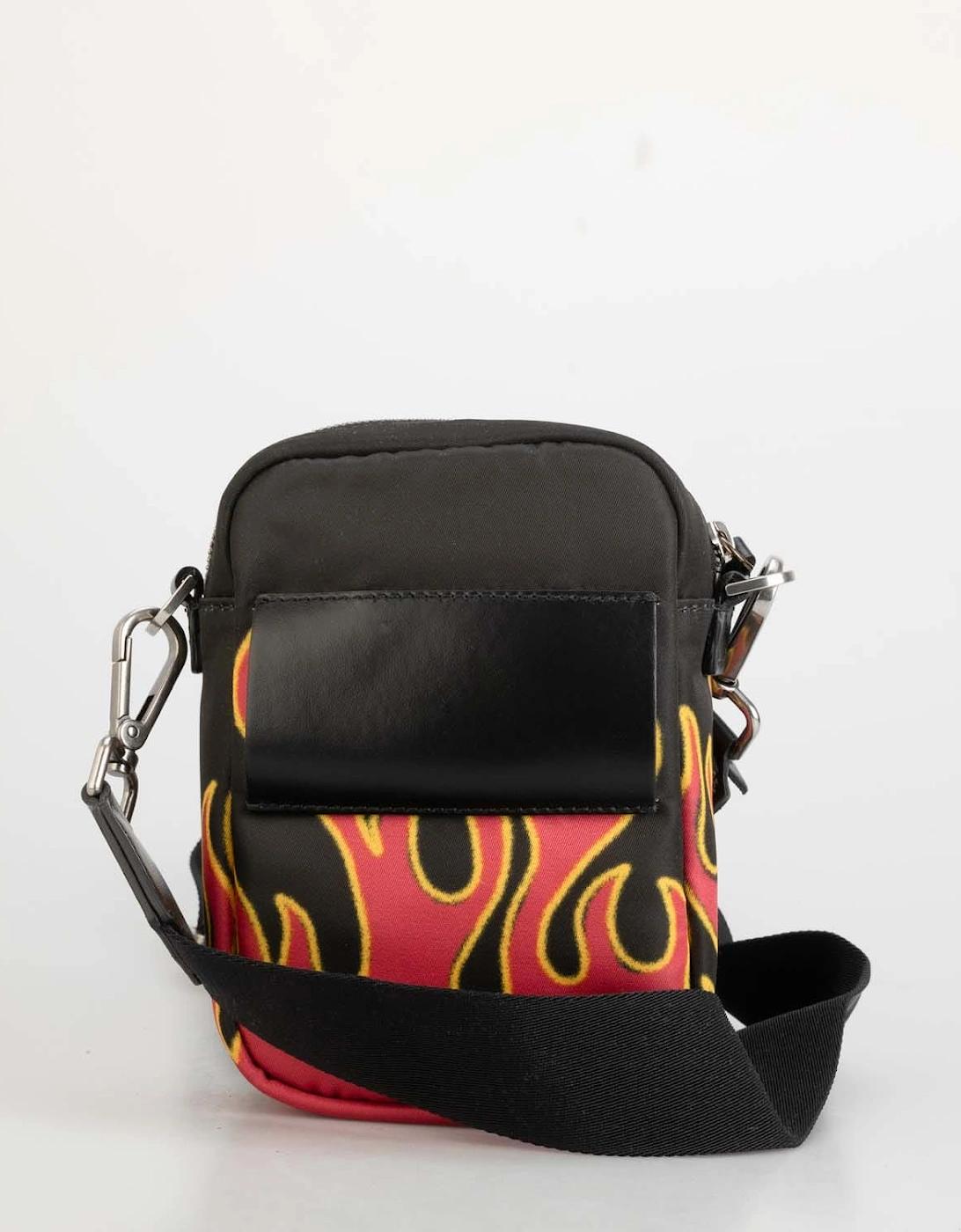 Palm Angels Printed Flames Crossbody Bag in Black for Men | Lyst UK