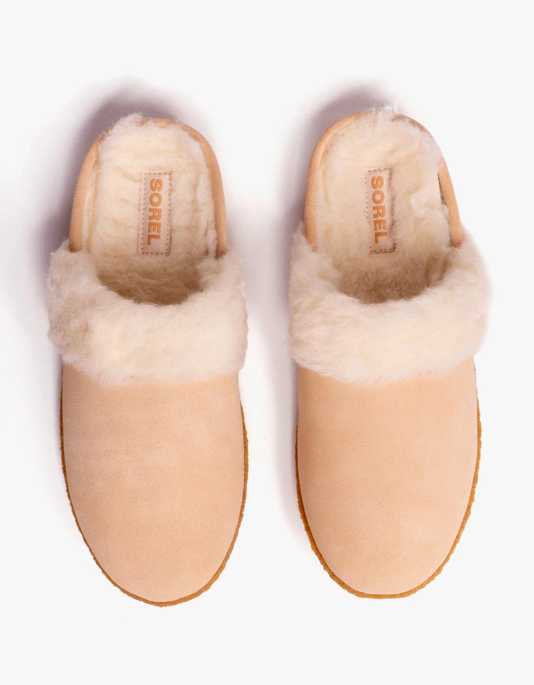 Mule Slippers Sorel Fluffy Slippers SOREL Go Mail Run Faux Fur - Main Image