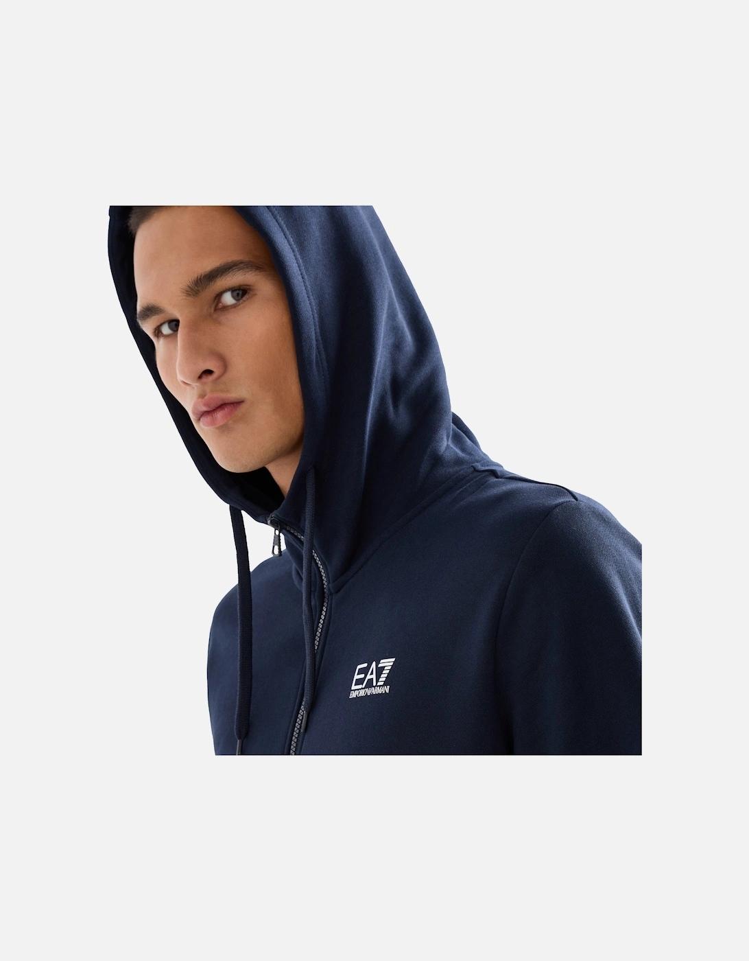 Hoodie Mens Blue Armani Tracksuit EA7 Emporio Armani Core Id
