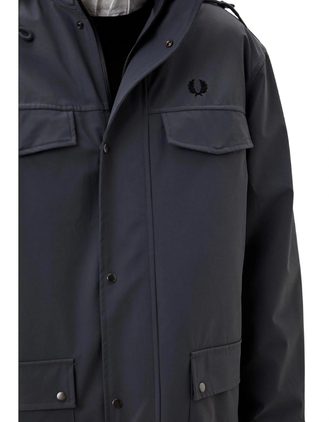 Fred Perry Gunmetal Bonded Parka Jacket in Grey for Men Lyst UK