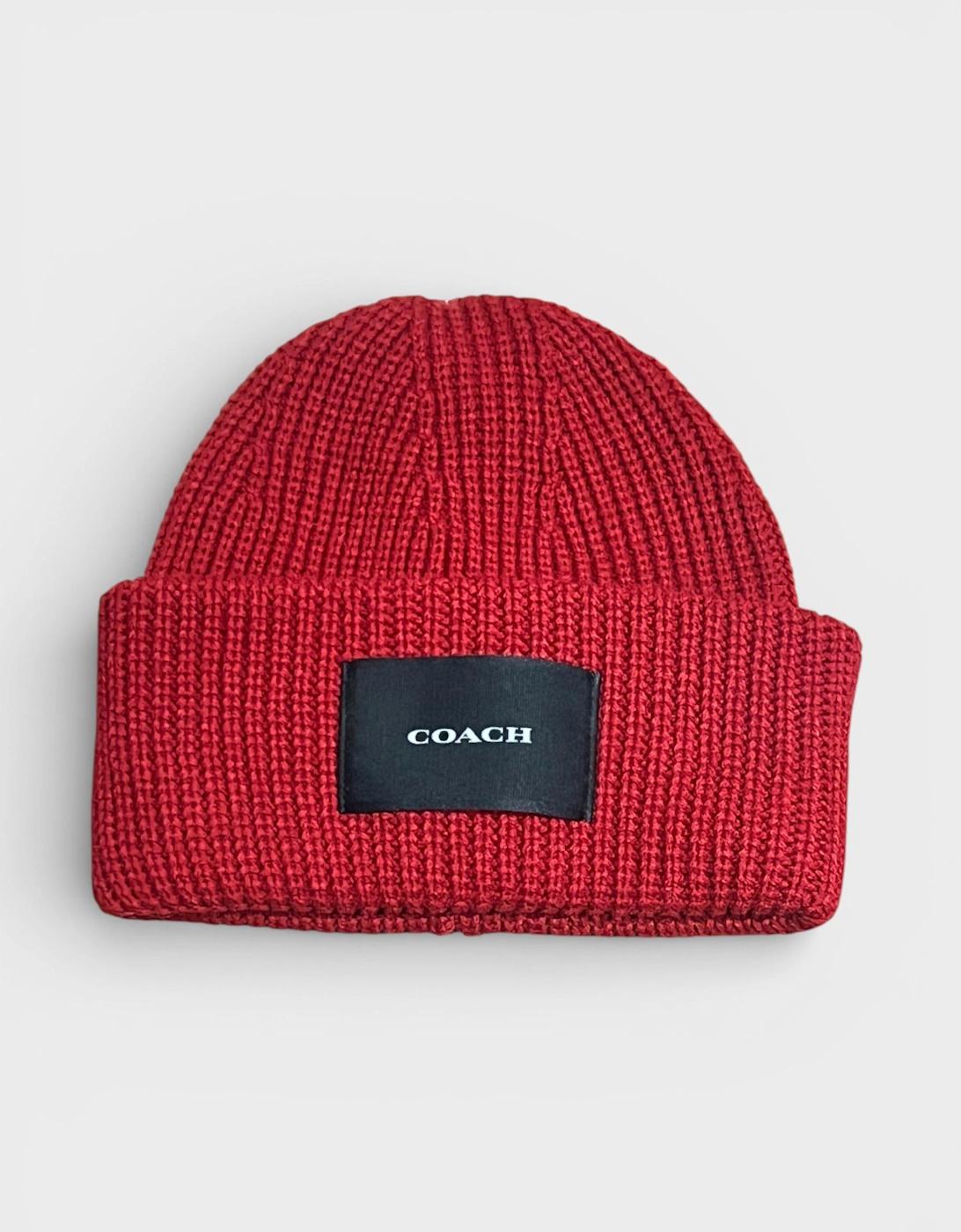 COACH Woven Patch Beanie Cherry in Red | Lyst UK display picture 3