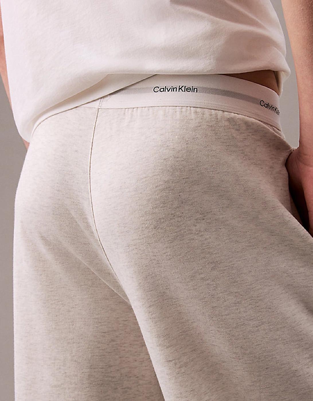 Calvin Klein Icon Cotton Terry Lounge Joggers Heather in Grey for