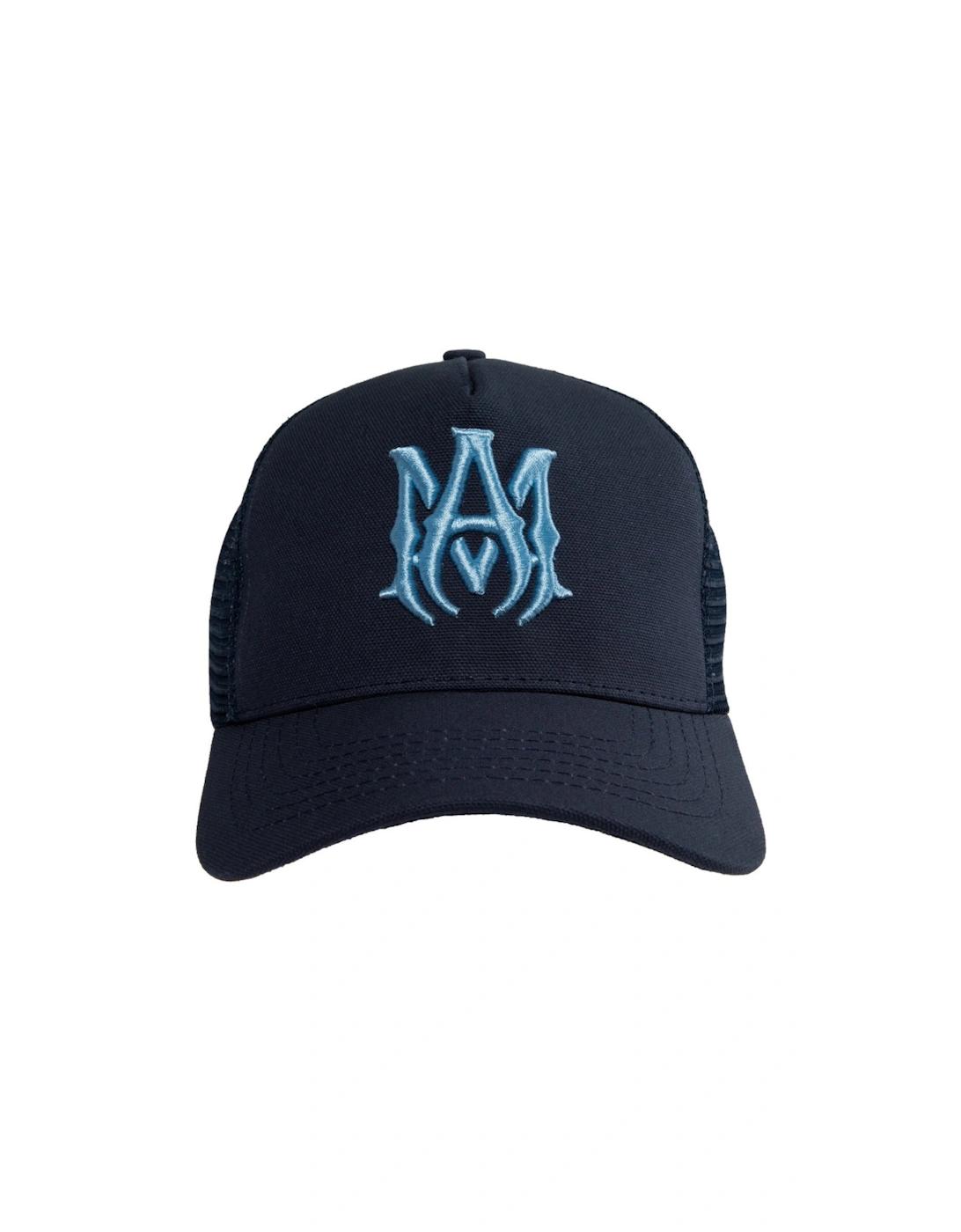 Black Blue Amiri Hat Amiri Ma Logo Trucker Hat In Blue For Men Lyst UK