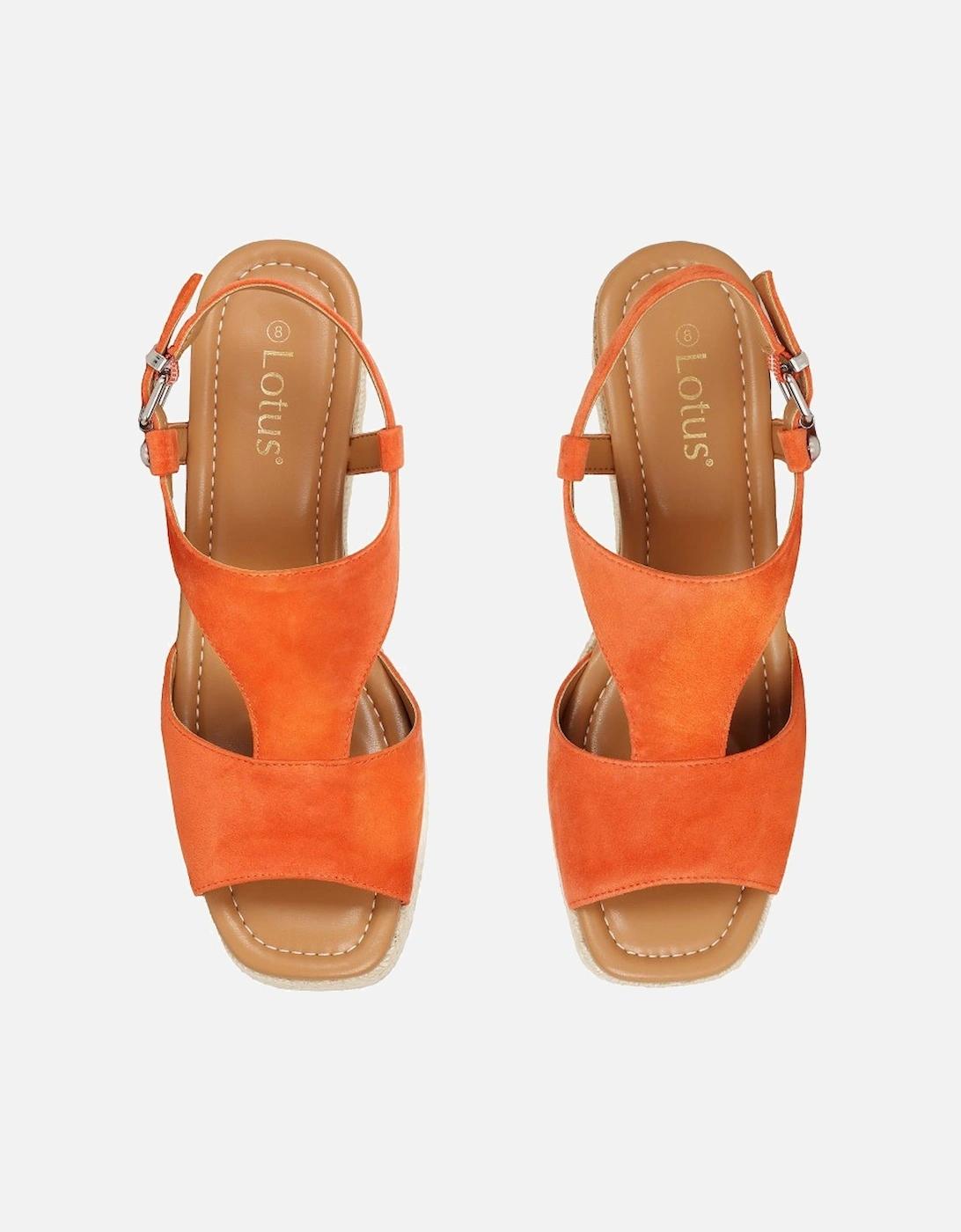 Lotus Madalene Wedge Heel Sandals in Orange Lyst UK