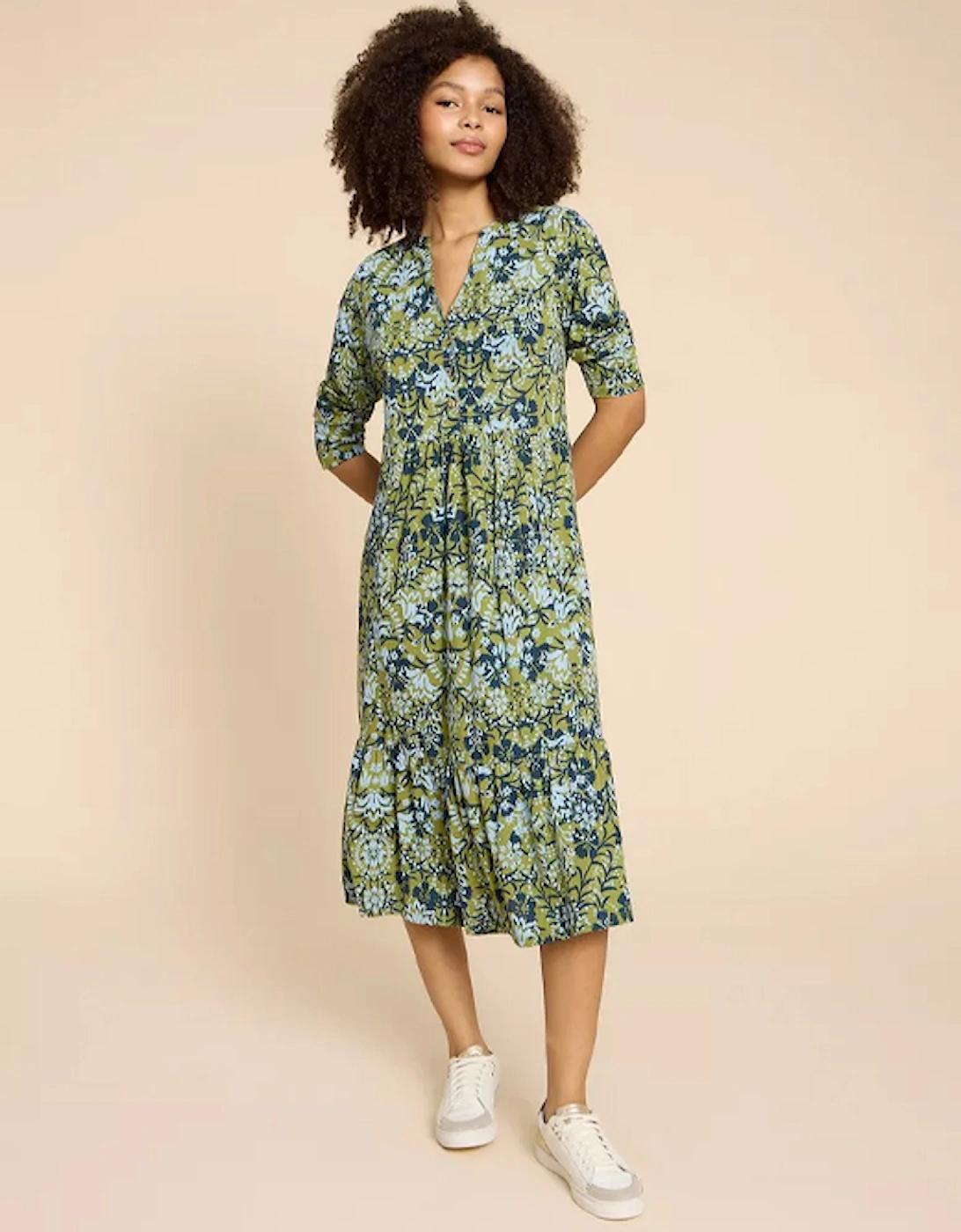 White Stuff Petite Naya Jersey Dress Print in Green Lyst UK