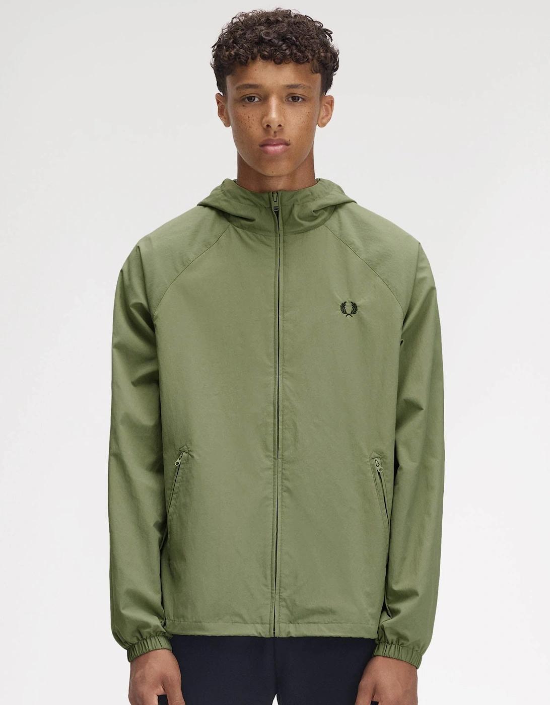 Fred Perry Taslan Hooded Shell Jacket Mint X88 in Green for Men