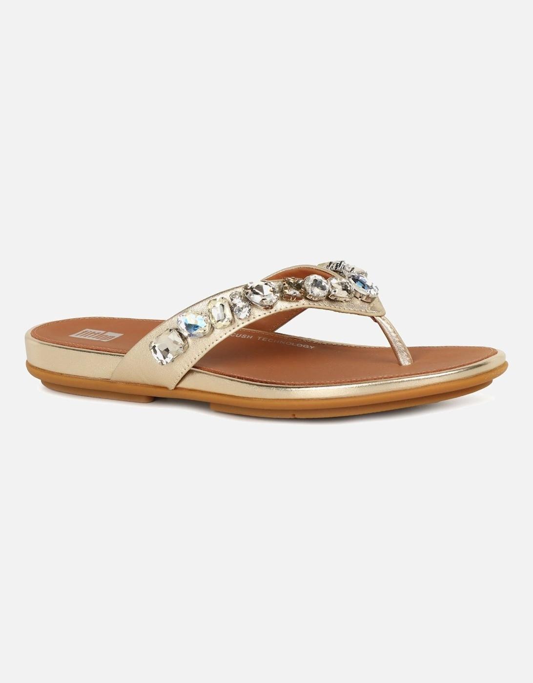 Fitflop Gracie Jewel Deluxe Toe Post Sandals in White Lyst UK