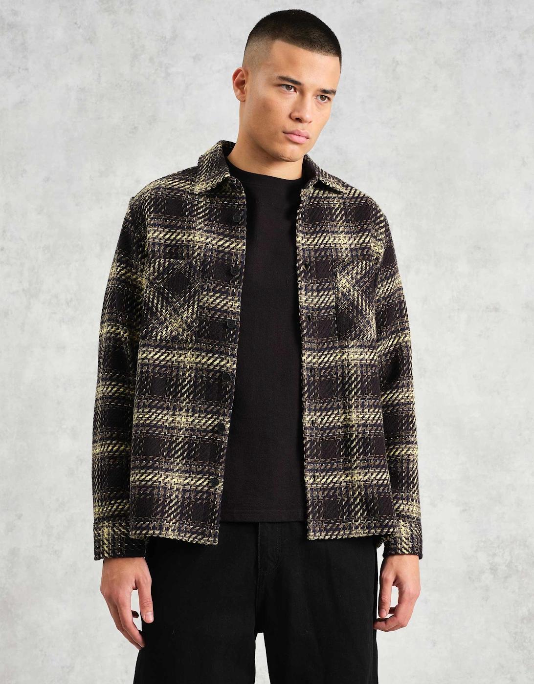 Wax London Check Whiting Overshirt in Black for Men Lyst UK - Main Image