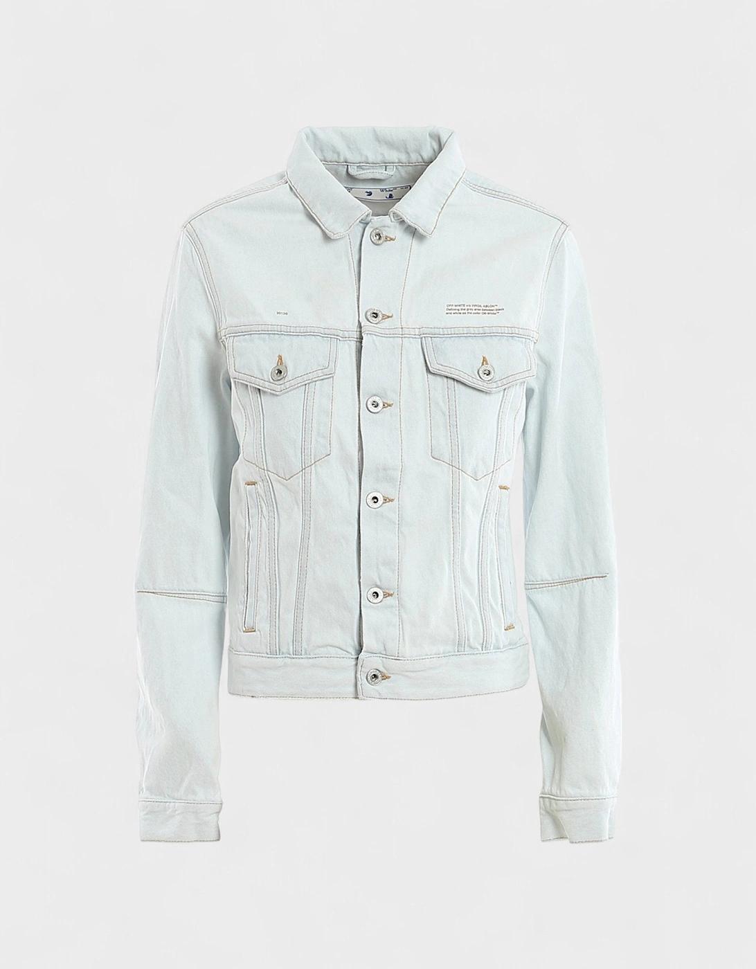 Off-White c/o Virgil Abloh Open Back Denim Jacket Light in Blue