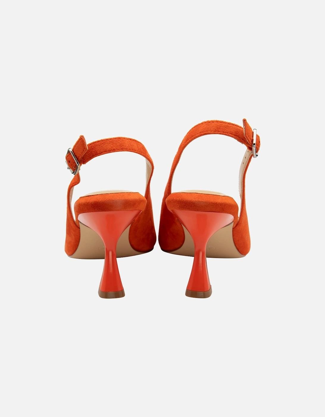 Orange Slingback Lotus Sandals Asos Design Lotus Embellished