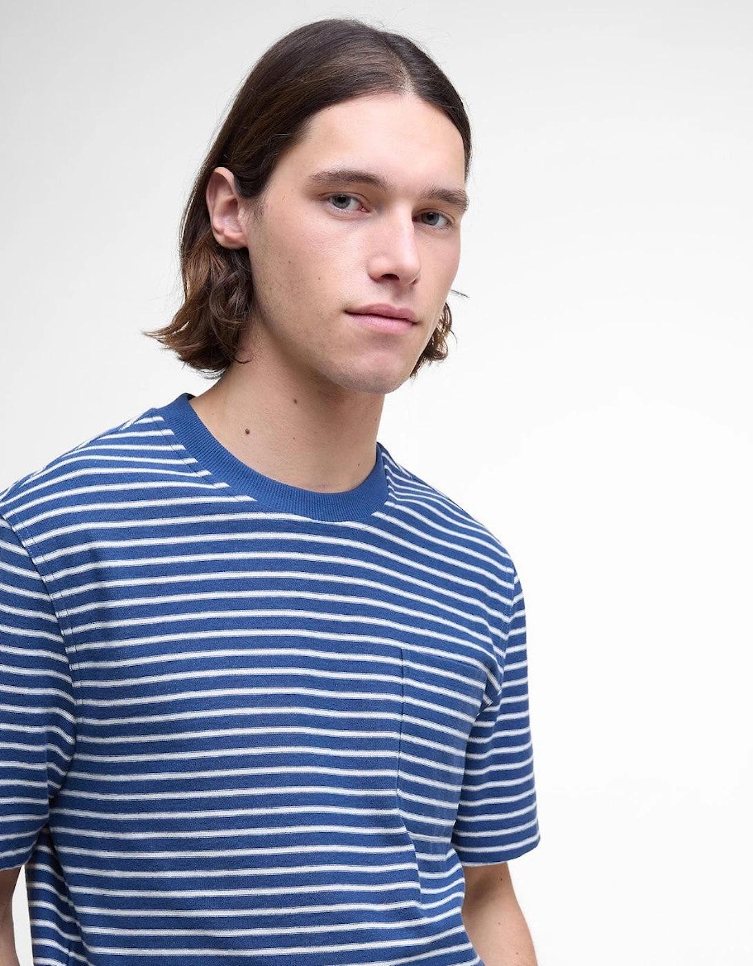 Barbour Frensham Stripe T-Shirt Ny38 Dark Denim in Blue for Men