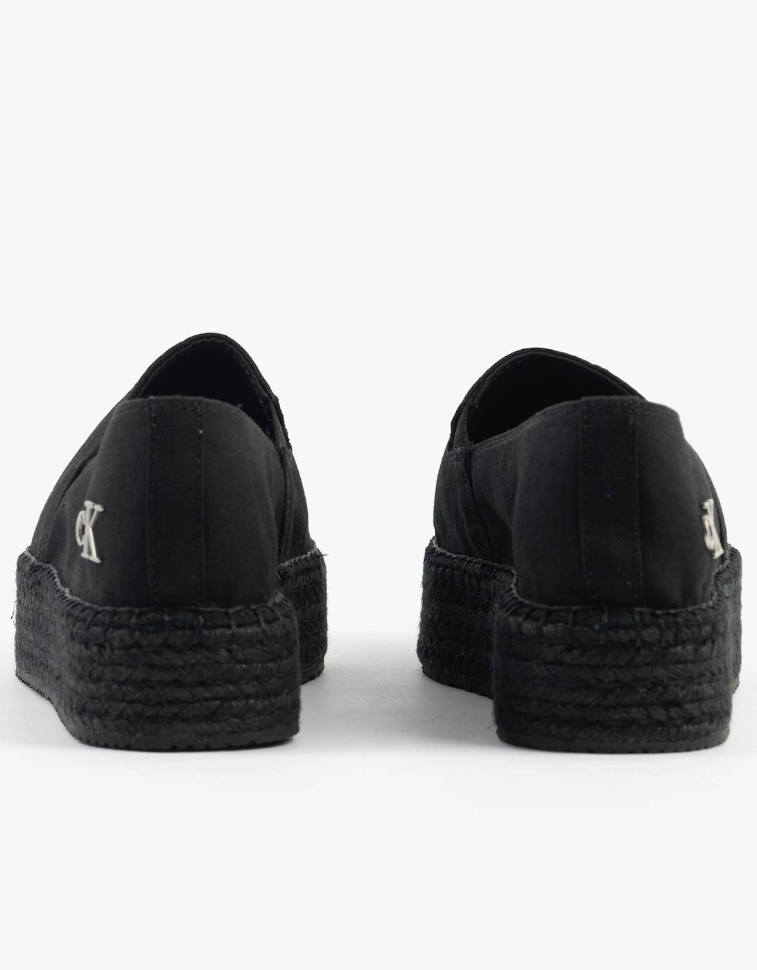 Calvin Klein Flatform Espadrille Canvas Plimsolls Triple in