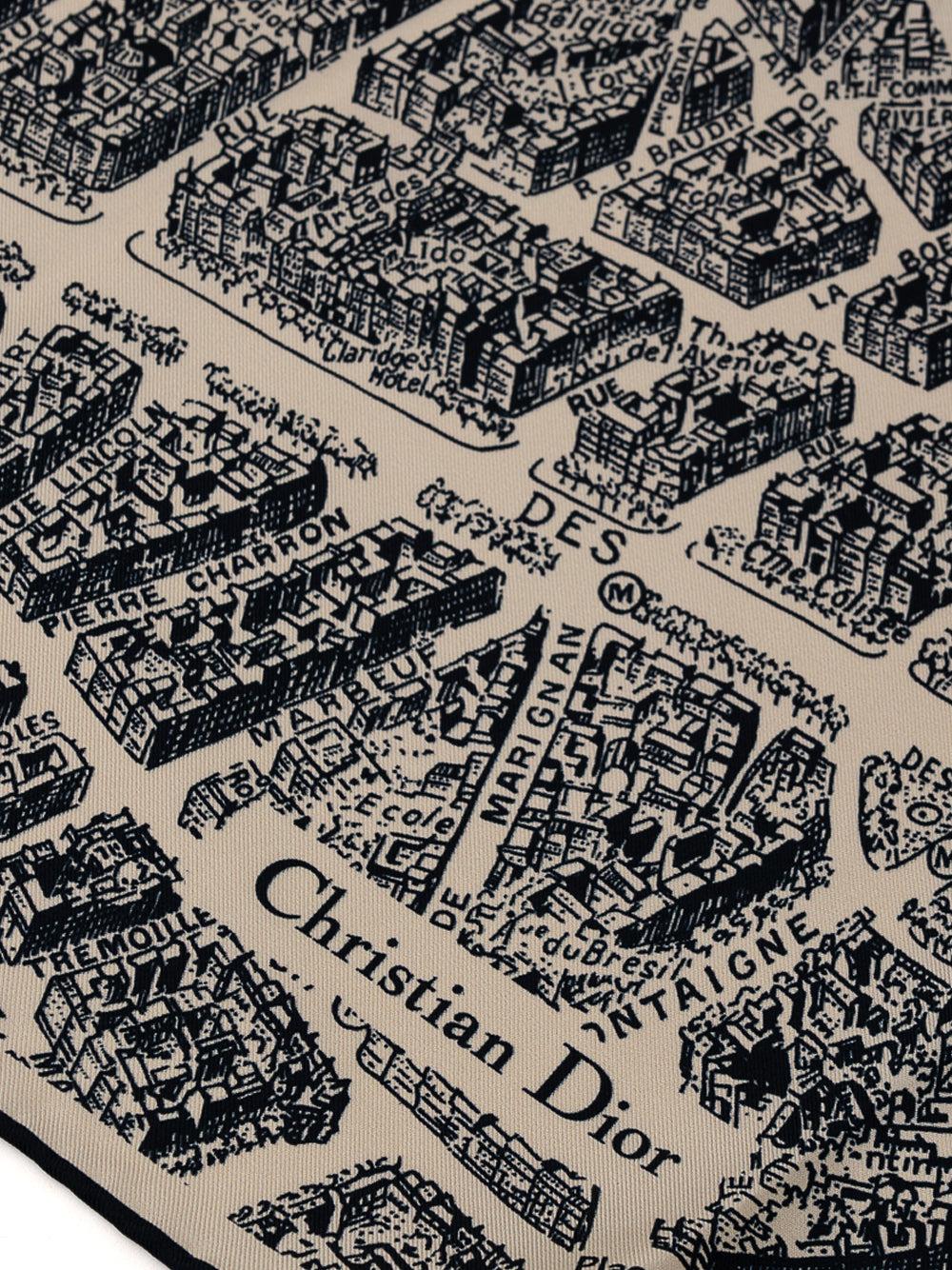 Dior Plan De Paris Scarf in Grey | Lyst UK