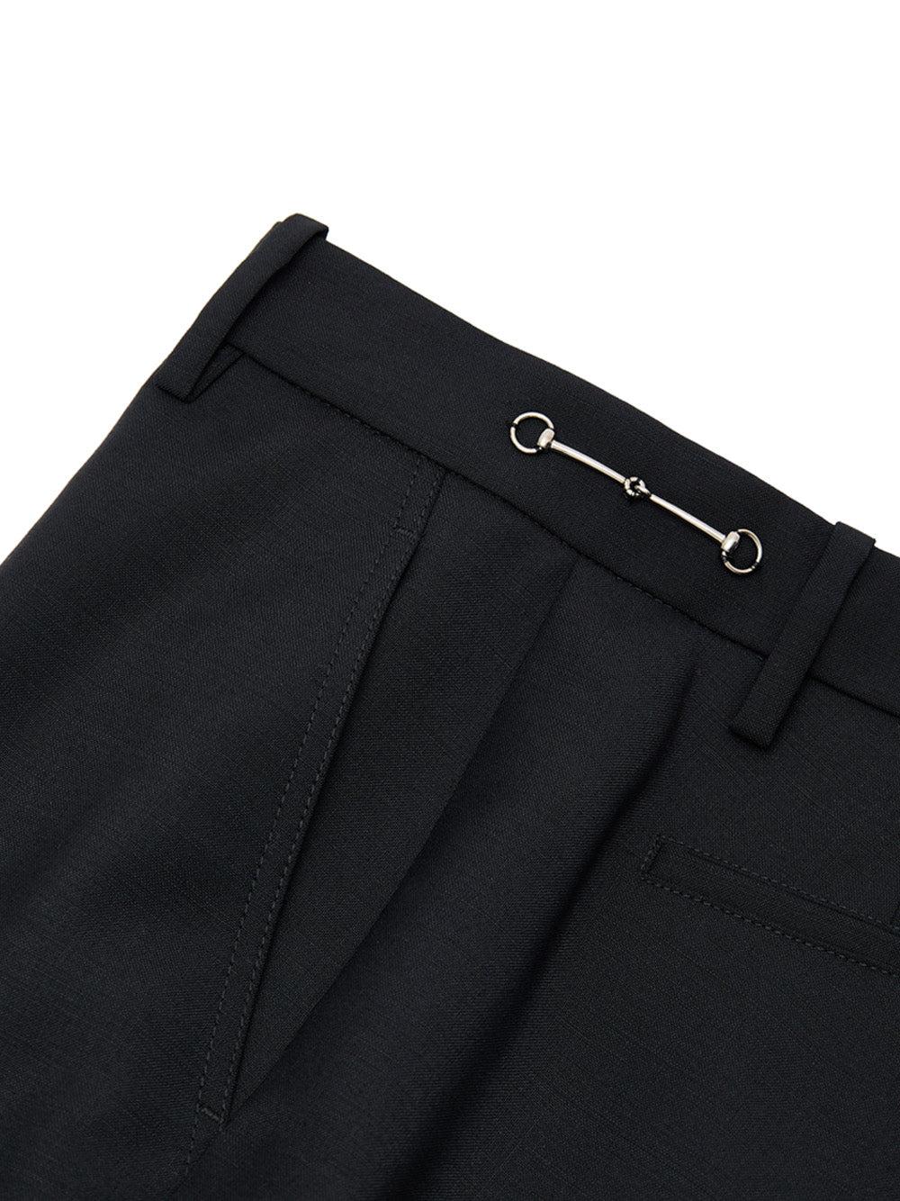 パンツ GUCCI Women Straight Pants 828601XDDA5 Black Gucci Pants for Women | FARFETCH US