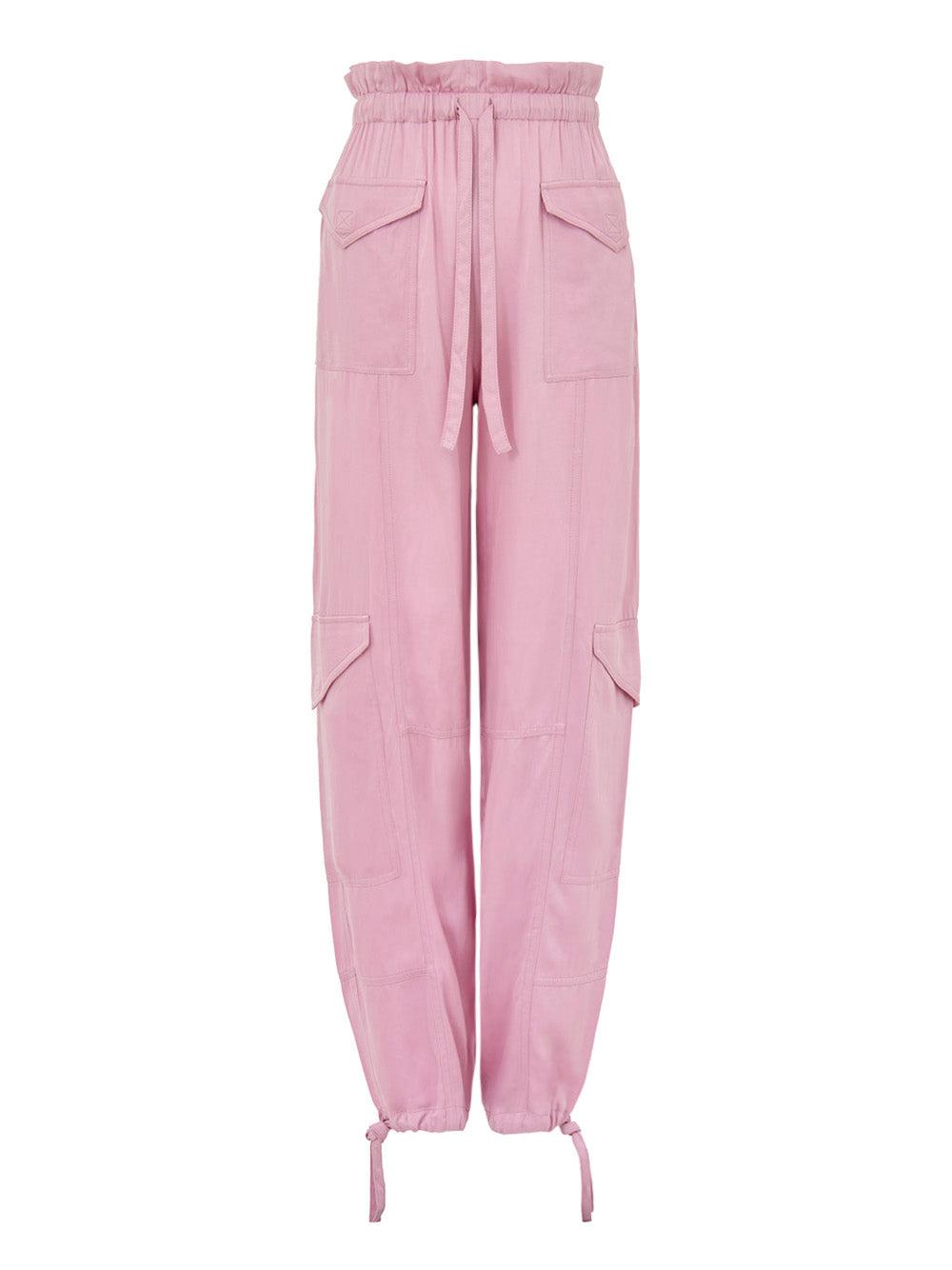 パンツ Ganni Pantalone Cargo In Cotone Organico Ganni Washed Satin Cargo Pants | Saks Fifth Avenue