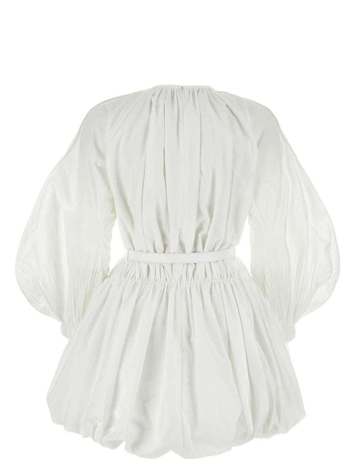 ワンピース Jil Sander White cotton mini dress (J01CT0119J45002 100) Jil Sander Cotton Mini Dress in White | Lyst