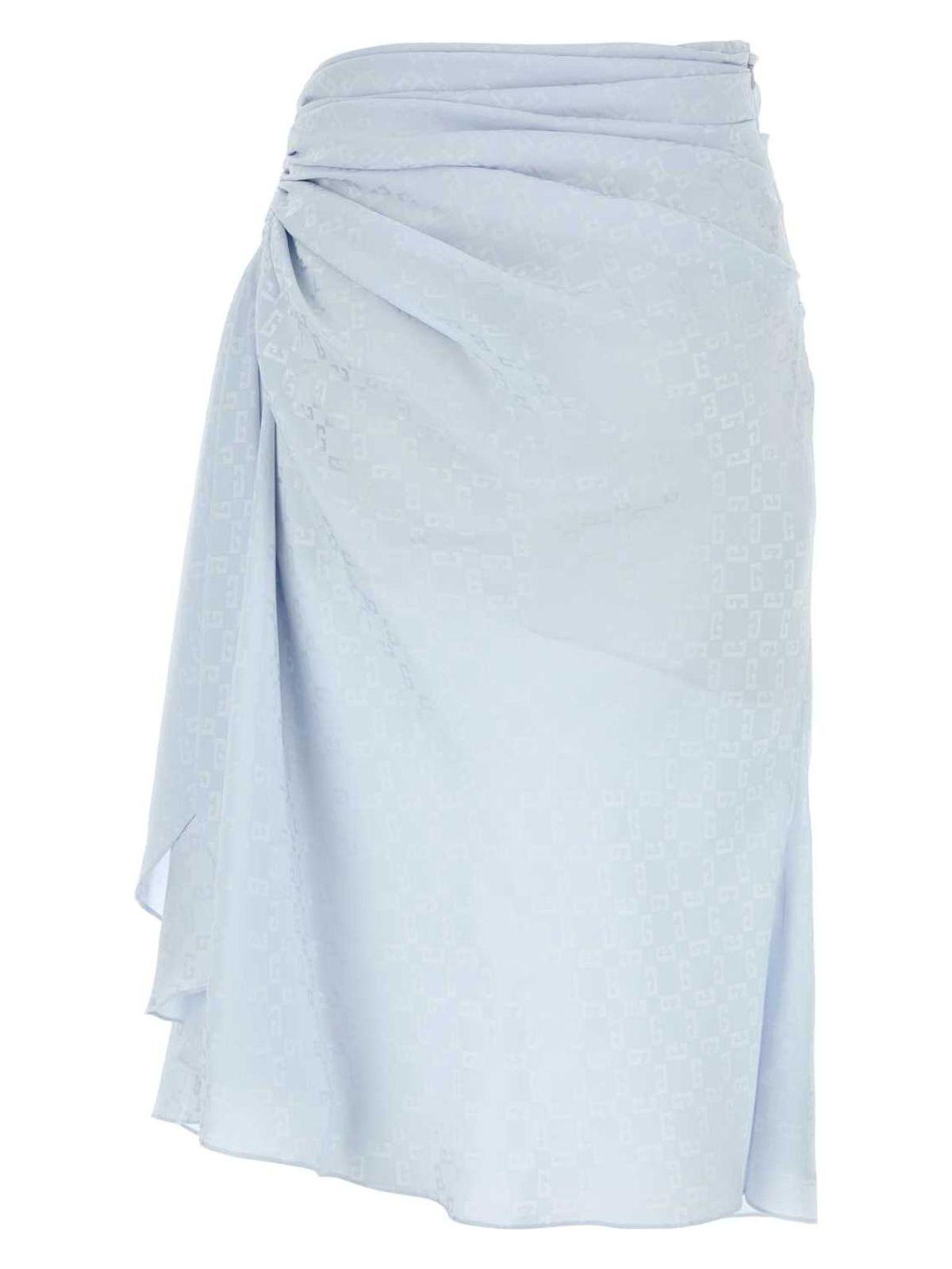 【関税&送料込】Givenchy Pastel Light Blue Silk Skirt Givenchy Pastel Silk Skirt in Blue | Lyst