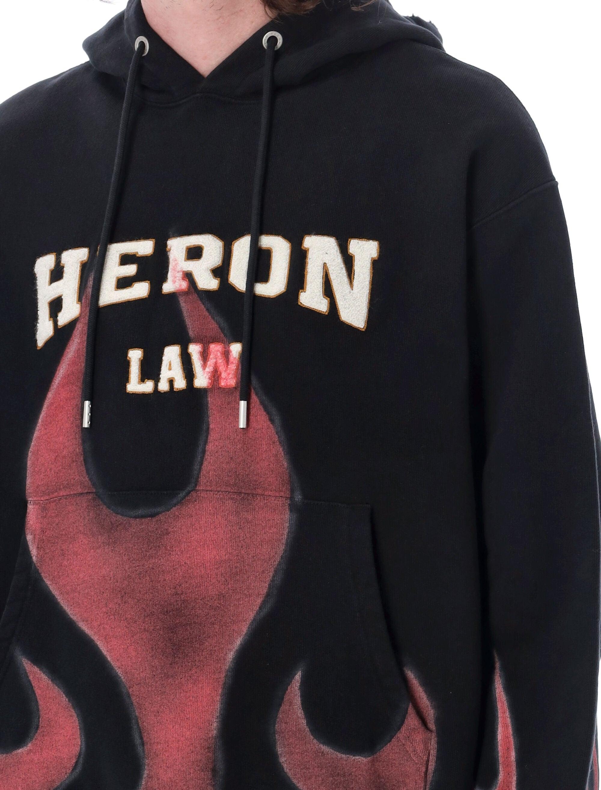 Heron Preston Heron Law Flames Hoodie in Blue for Men | Lyst