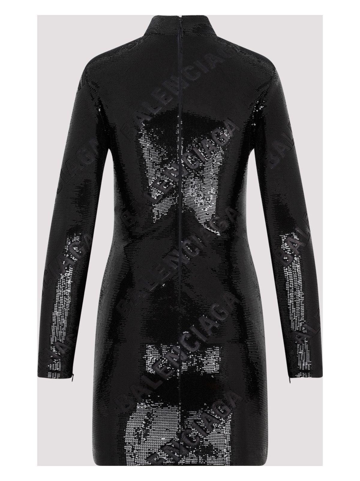 【BALENCIAGA】Dress with sparkling crystals black Balenciaga Dress with sparkling crystals | Women's Clothing