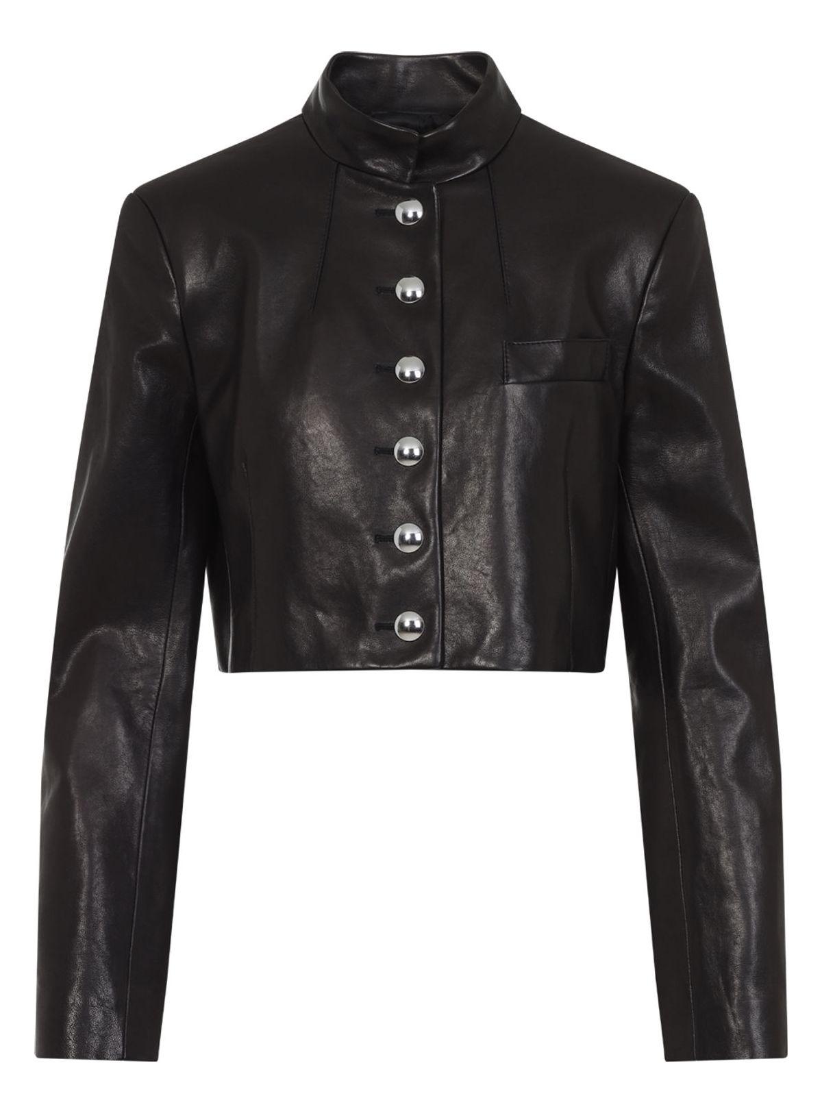 レザージャケット・コート KHAITE SAMUELSON JACKET Samuelson Jacket in Black Leather – KHAITE