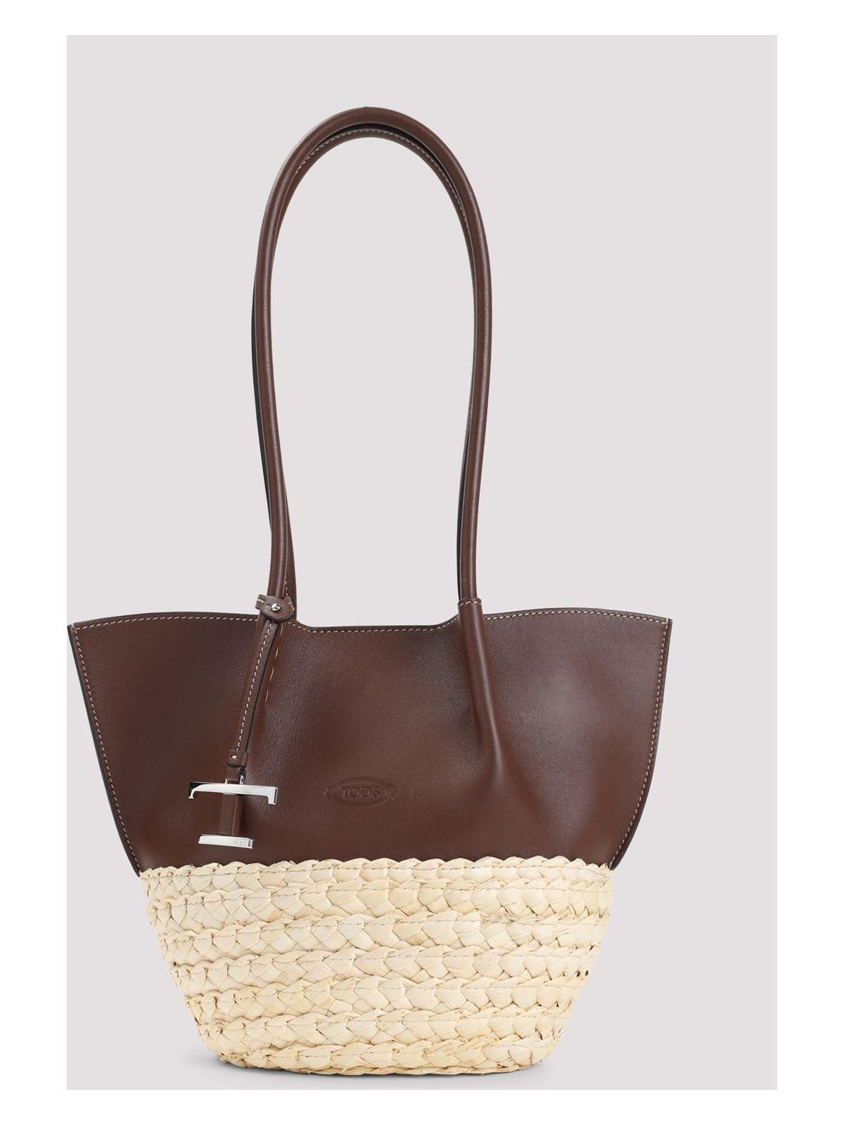 Tod's Bux Small Shopping Tote in Brown | Lyst