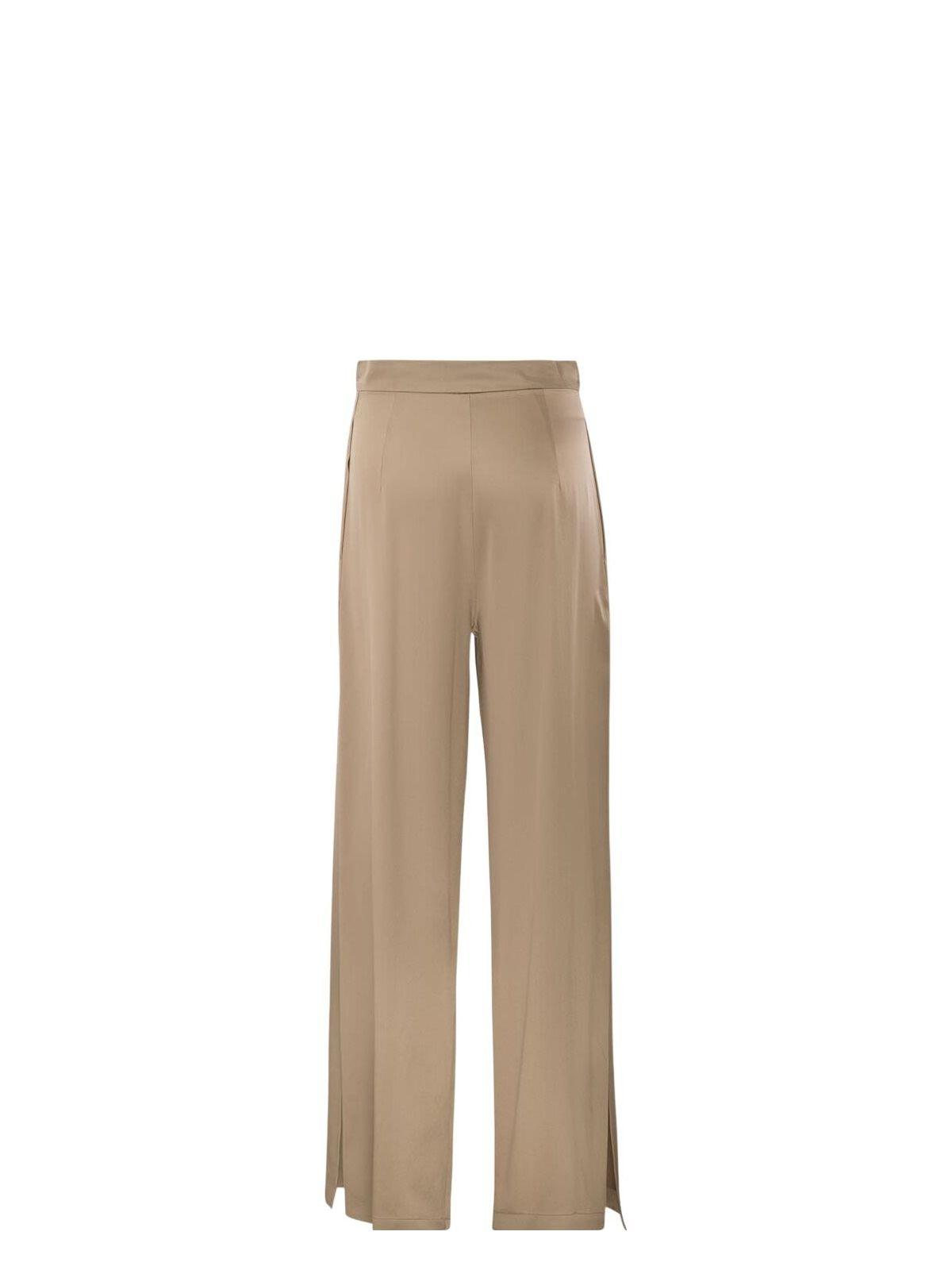 パンツ Max Mara Antiqued silk satin Fiesta wide-leg pant max-mara-Pink-Antiqued-Silk-