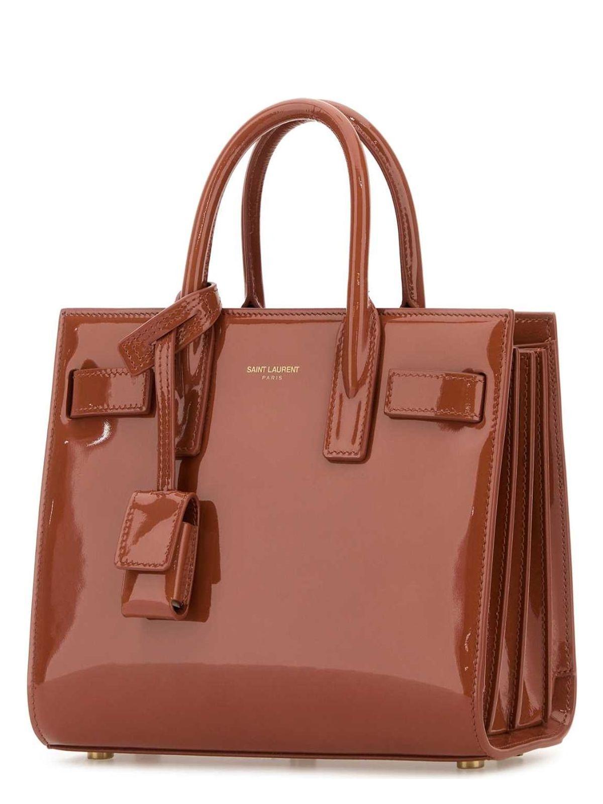トートバッグ SAINT LAURENT Brick Leather Nano Sac De Jour Handbag Saint Laurent Brick Leather Nano Sac De Jour Handbag in