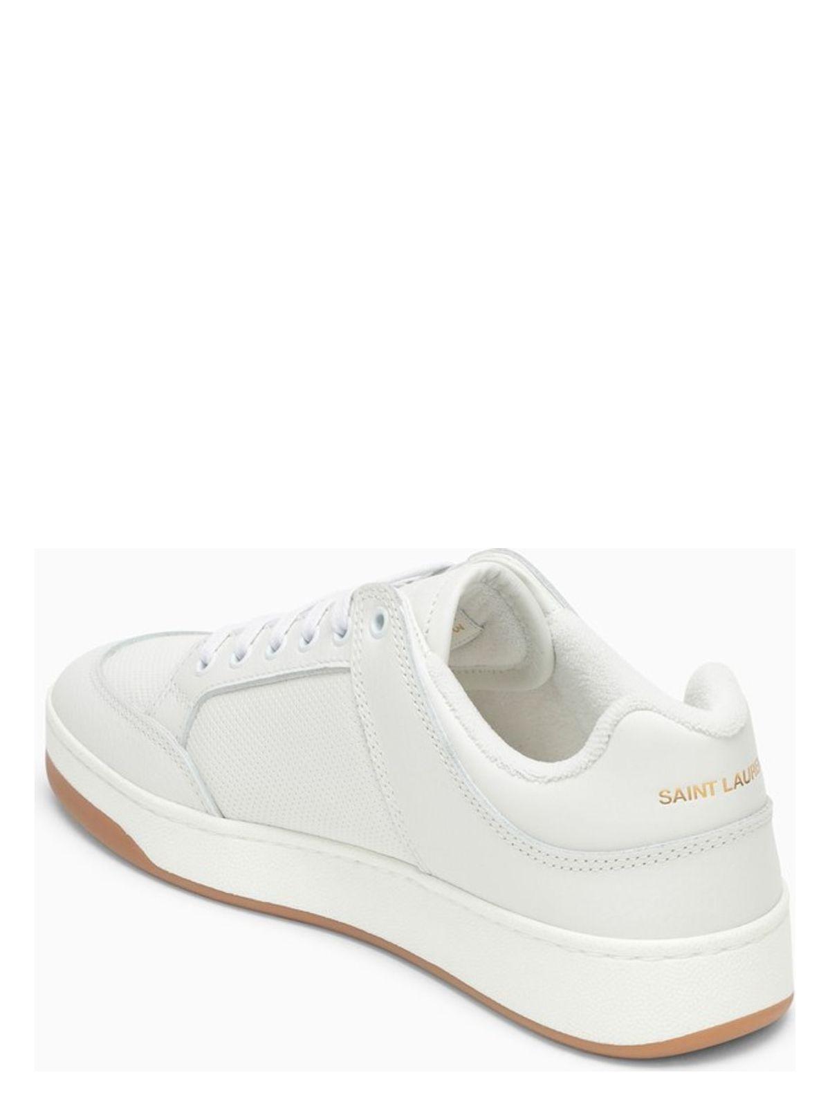 スニーカー Saint Laurent White Leather Sl 16 Sneakers Saint Laurent Leather Sl/16 Sneakers in White | Lyst