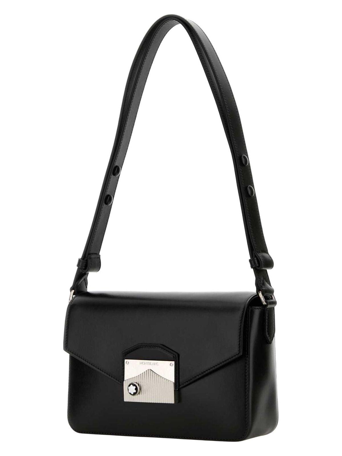 ショルダーバッグ Montblanc Black leather Meisterstuck shoulder bag Montblanc Leather Meisterstuck Shoulder Bag in Black for Men